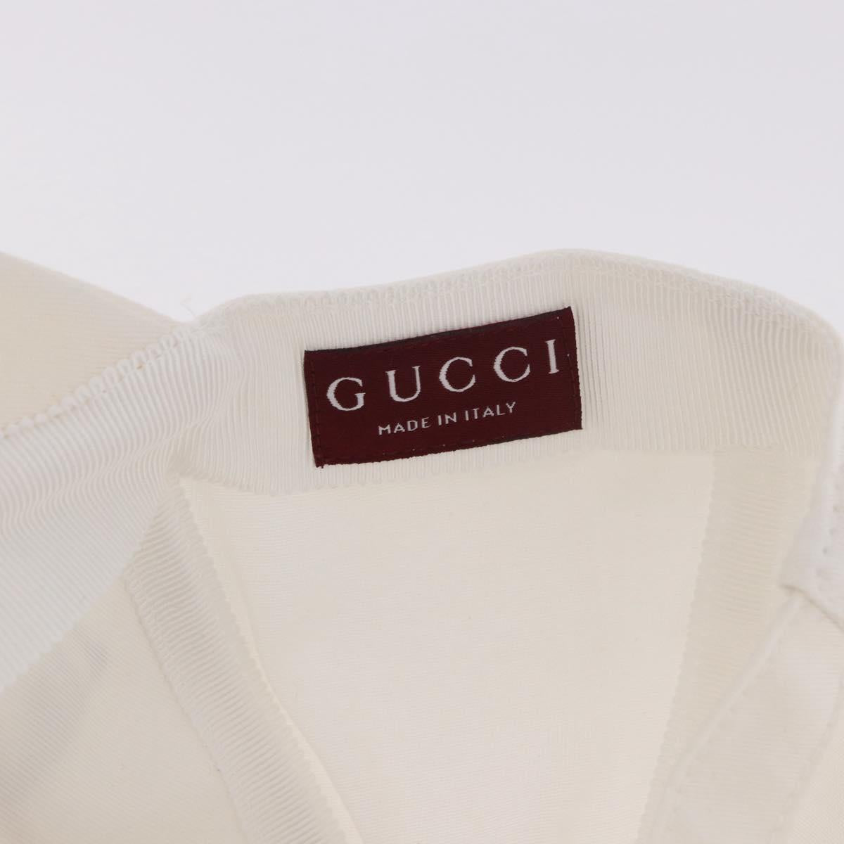 GUCCI Cap Cotton S White Auth BA13820V