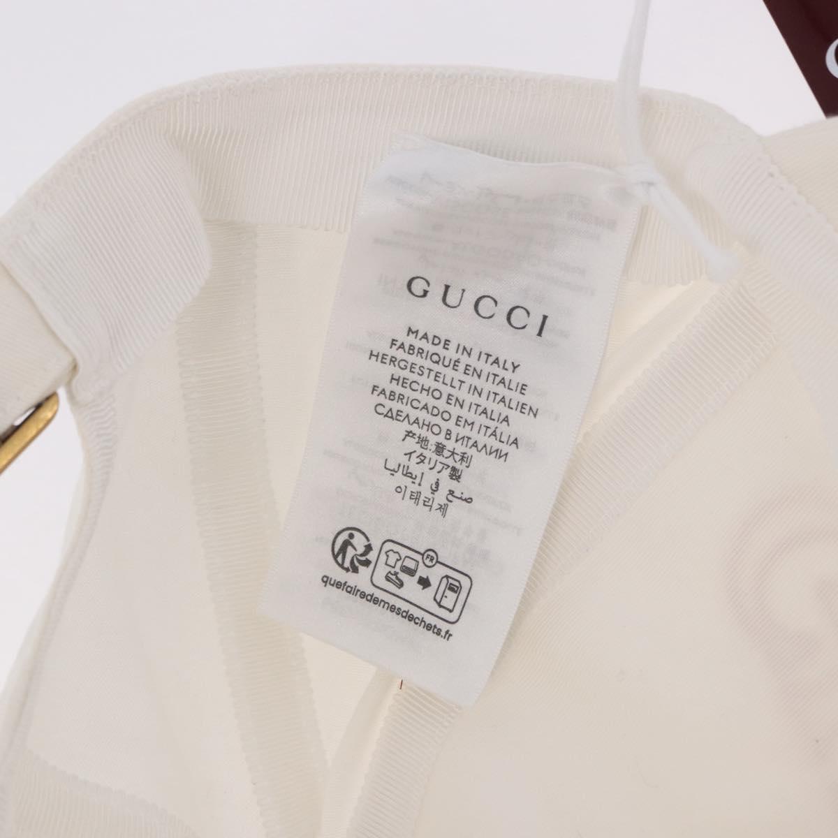 GUCCI Cap Cotton S White Auth BA13820V