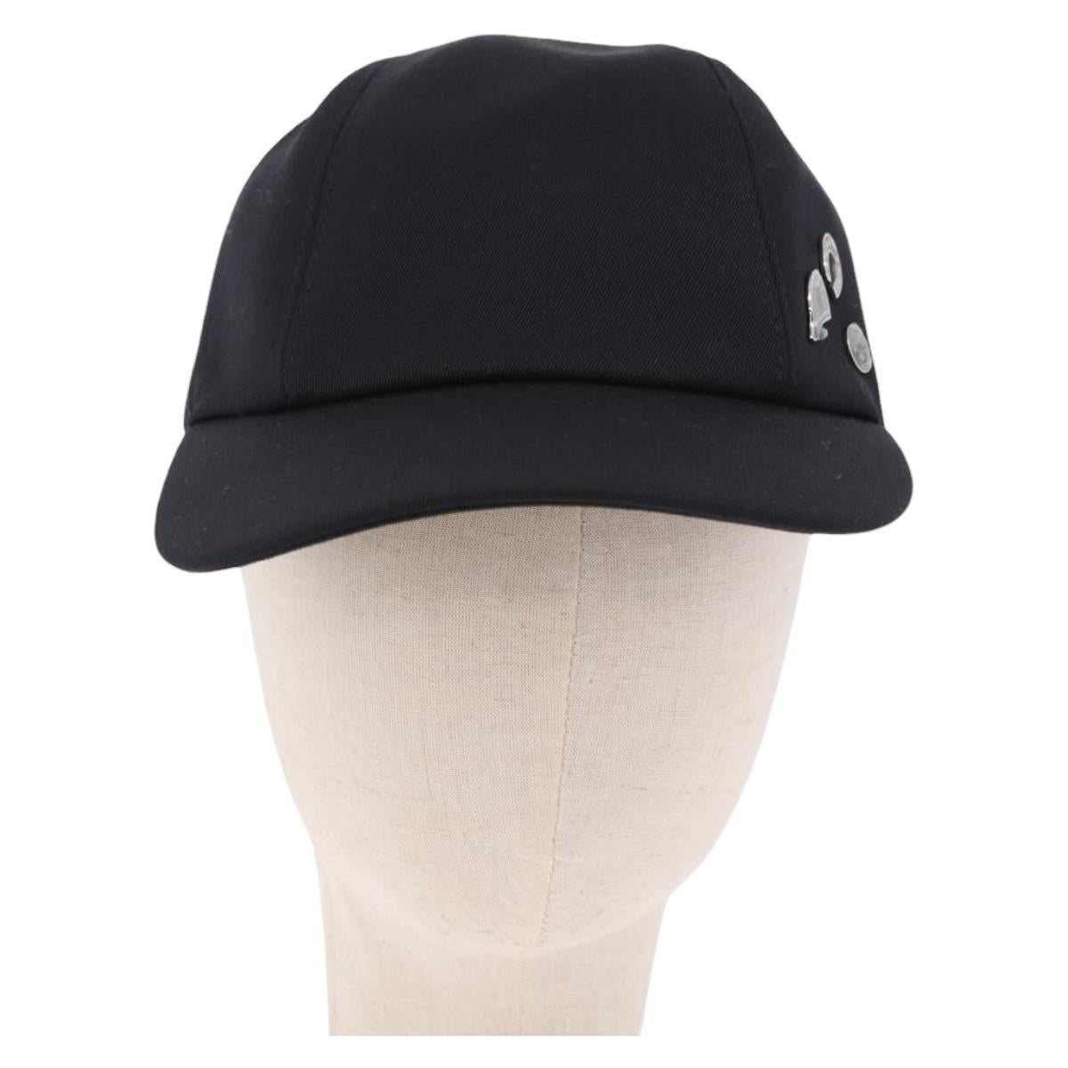 HERMES Casquette Cap Wool Ardoise Auth BA13821M