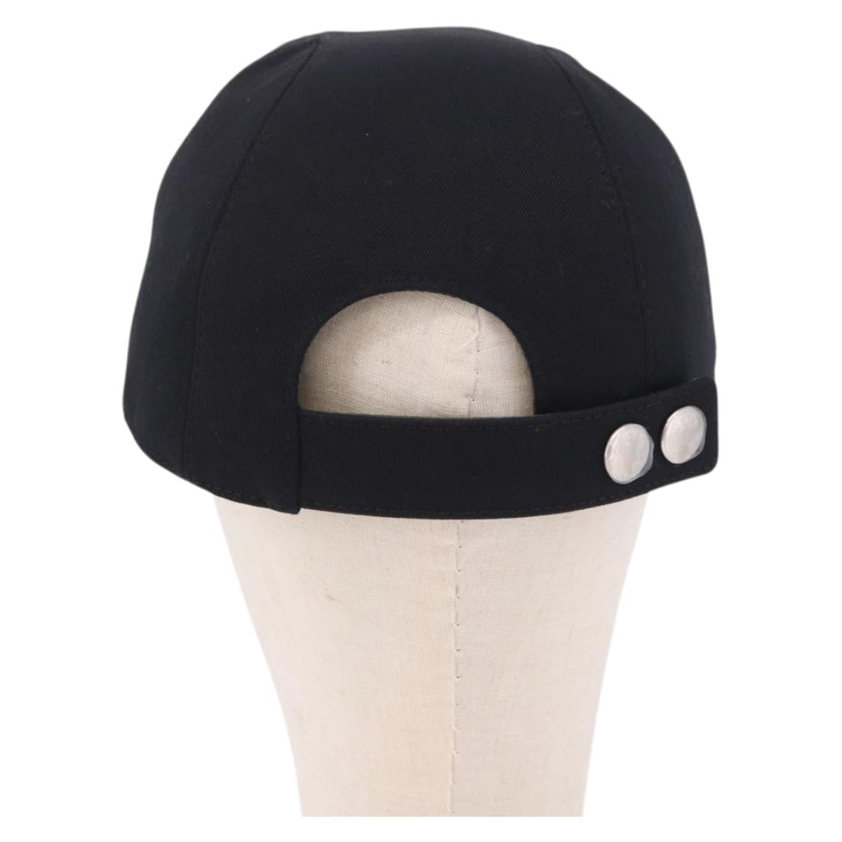 HERMES Casquette Cap Wool Ardoise Auth BA13821M