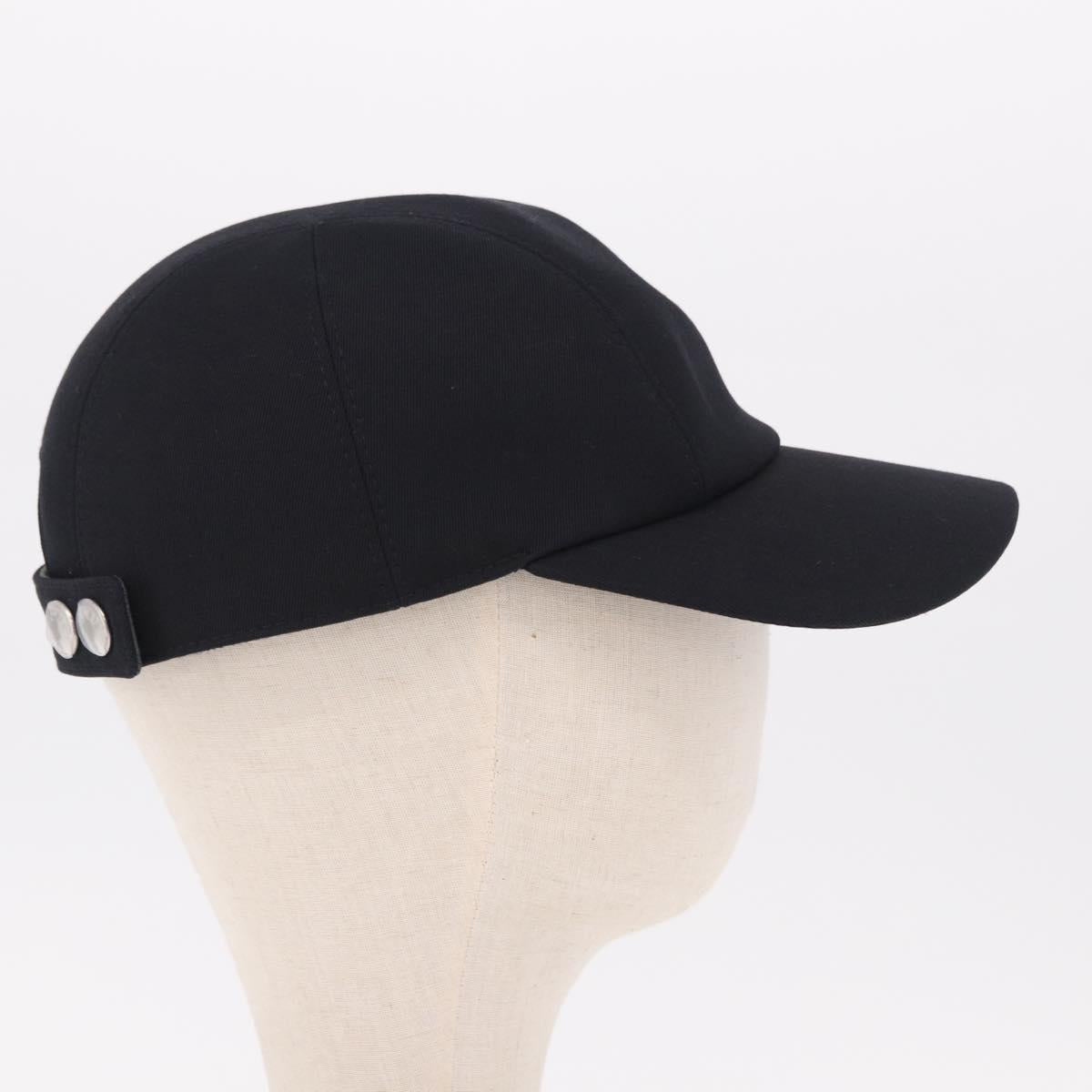 HERMES Casquette Cap Wool Ardoise Auth BA13821M