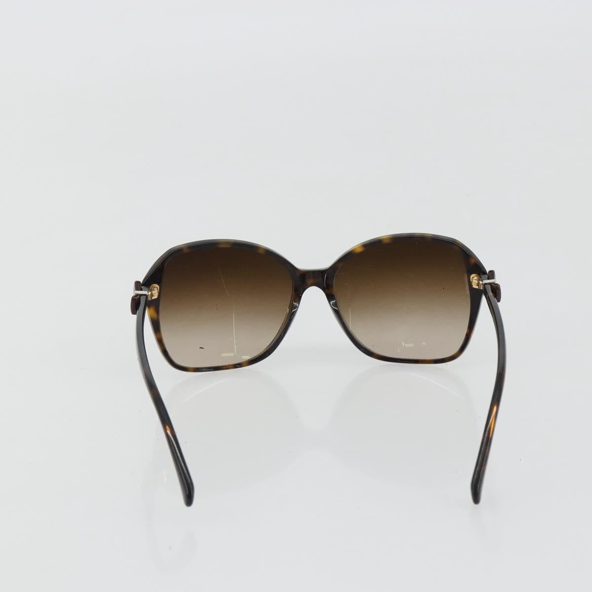 CHANEL Tortoise Pattern Sunglasses plastic Brown CC Auth BA13827