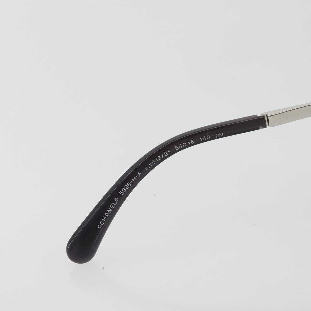 CHANEL Coco Pearl Sunglasses Plastic Purple CC Auth BA13830M