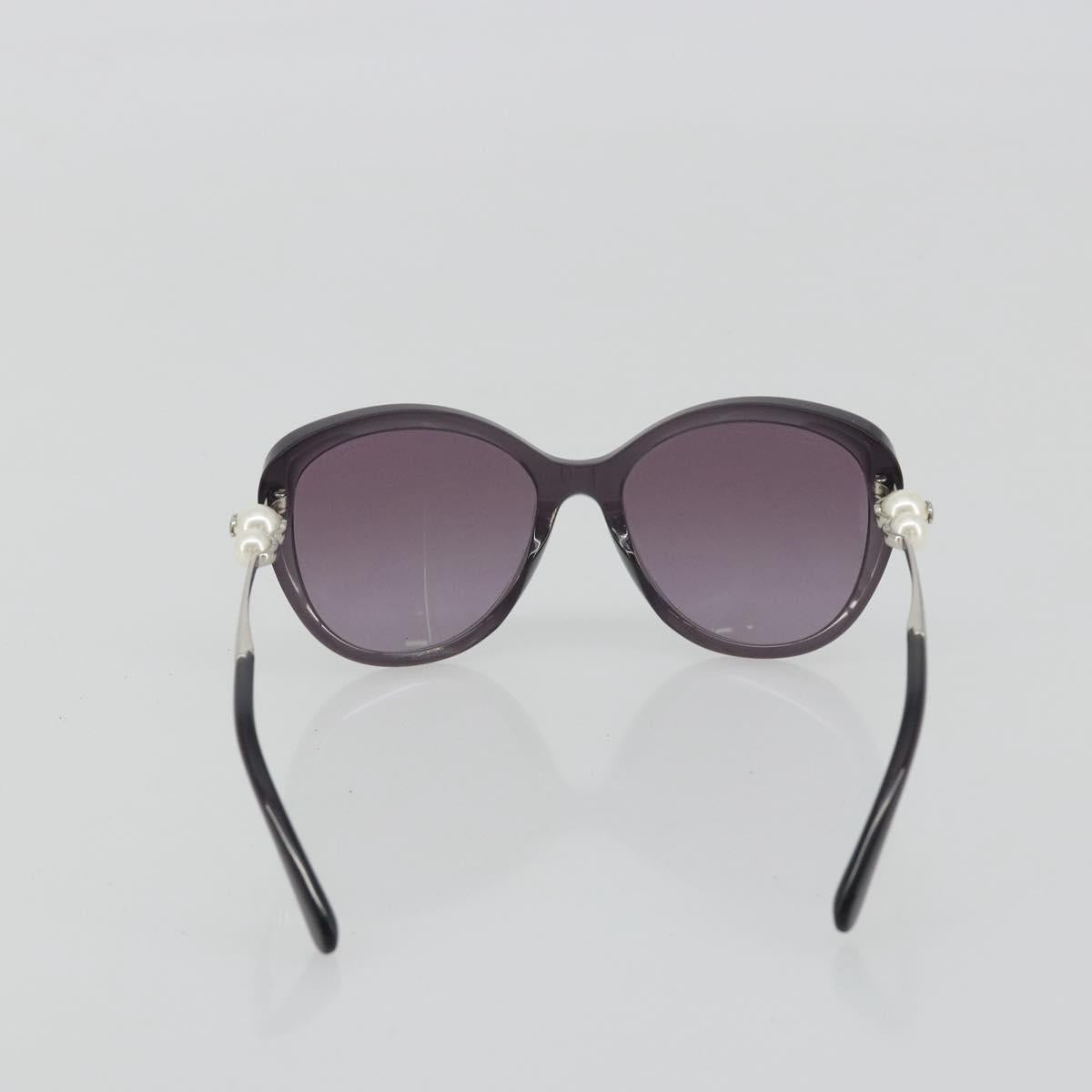 CHANEL Coco Pearl Sunglasses Plastic Purple CC Auth BA13830M