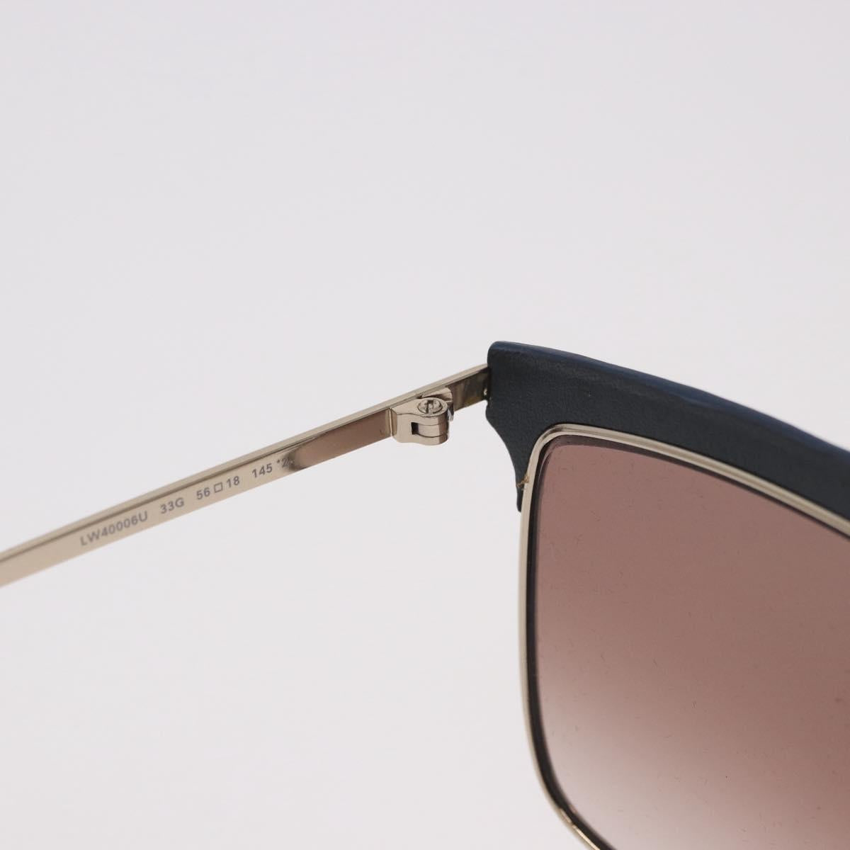 LOEWE Jinx Sunglasses Leather Red Auth BA13832