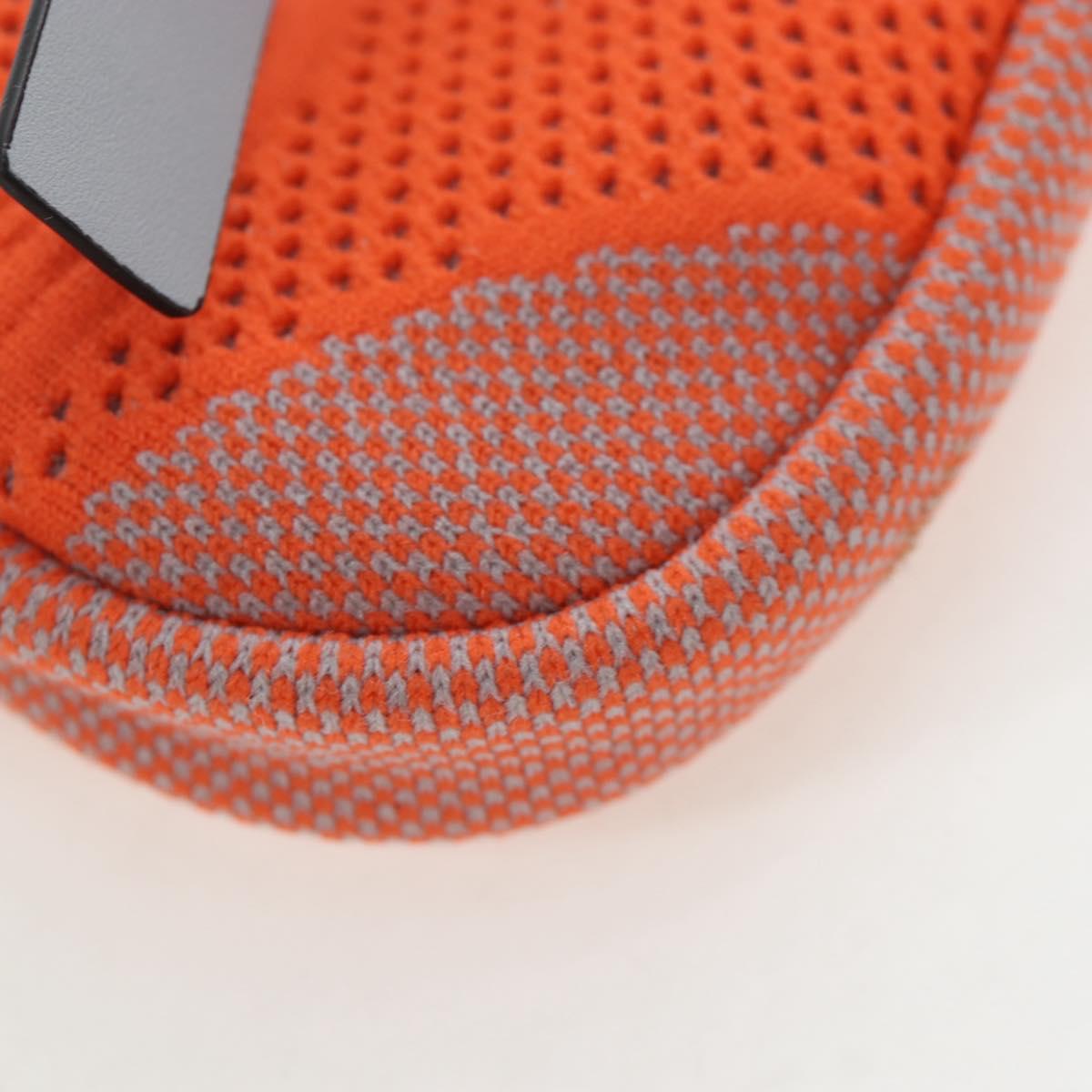 GUCCI Glasses Case Technical knit Orange Silver 824707 Auth BA13835M