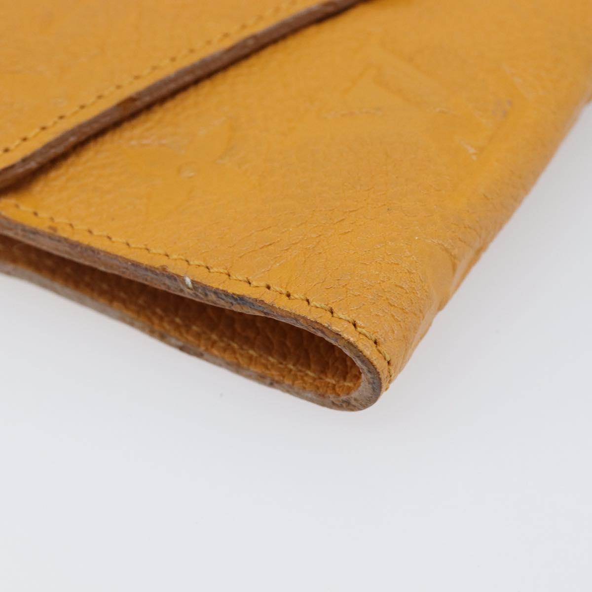 LOUIS VUITTON Empreinte Portefeuille Curie's Compact Saffron Auth BA13838