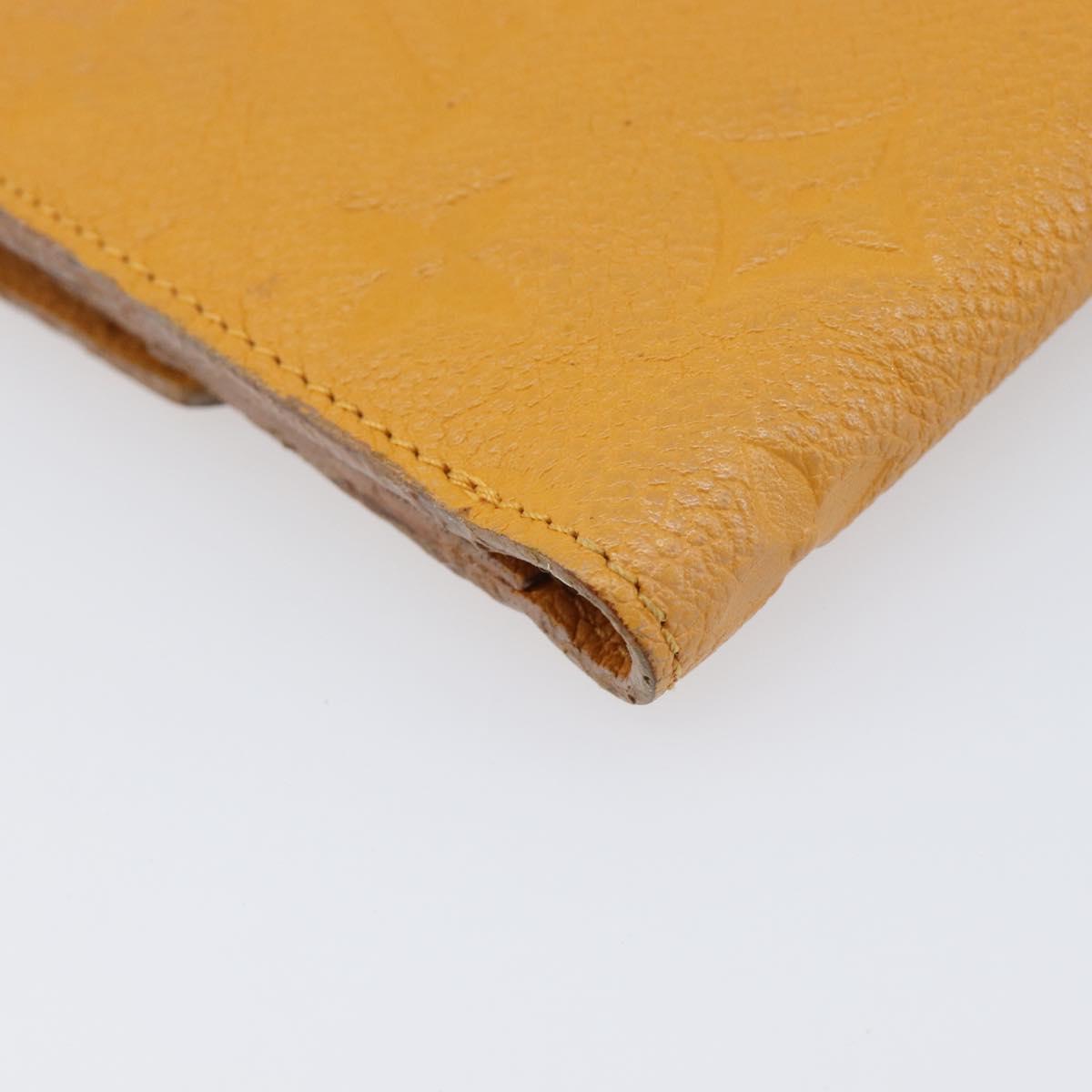 LOUIS VUITTON Empreinte Portefeuille Curie's Compact Saffron Auth BA13838