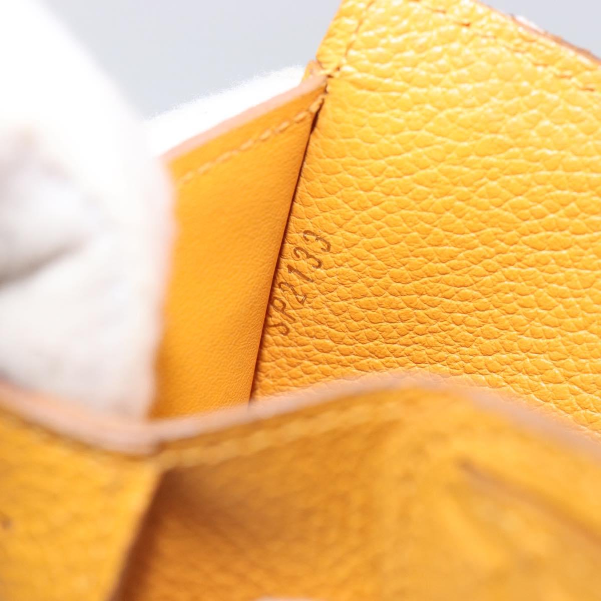 LOUIS VUITTON Empreinte Portefeuille Curie's Compact Saffron Auth BA13838