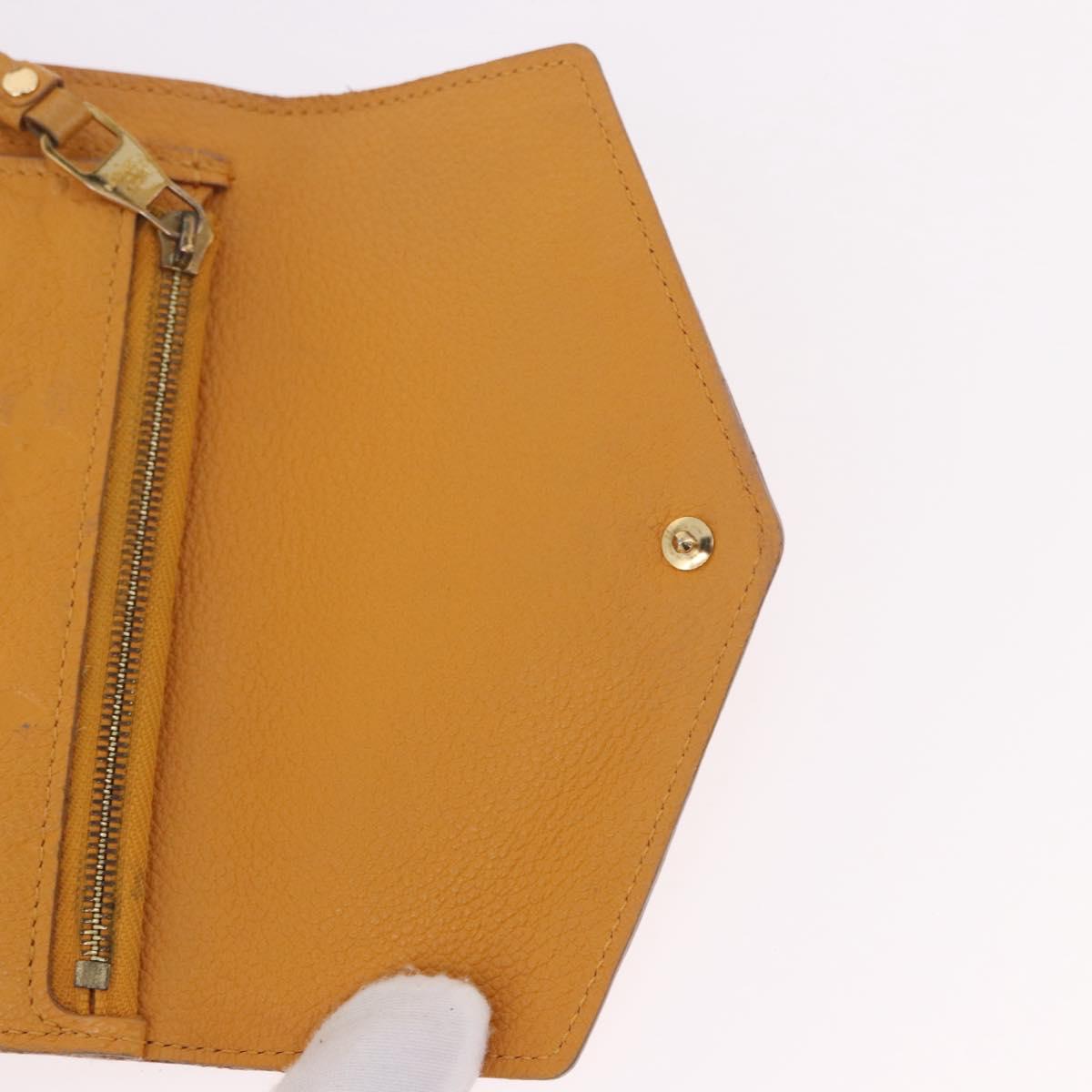 LOUIS VUITTON Empreinte Portefeuille Curie's Compact Saffron Auth BA13838A