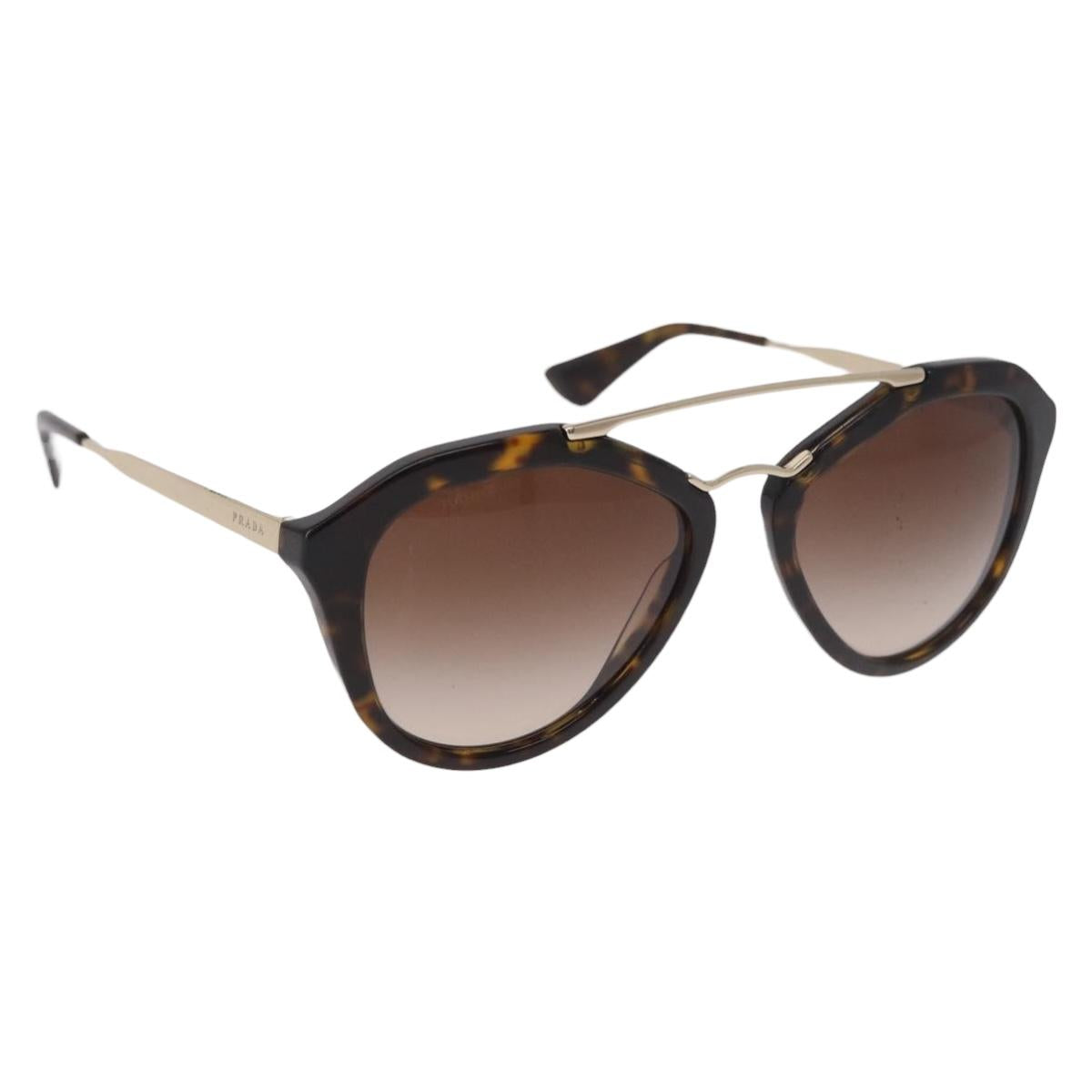 PRADA Tortoise Pattern Sunglasses Plastic Brown Auth BA13840