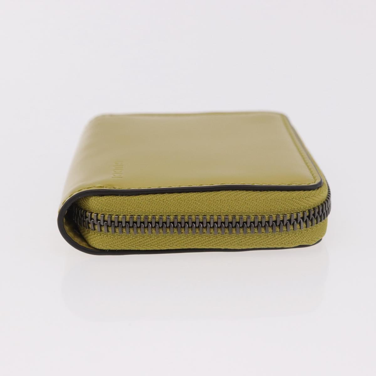 GUCCI Wallet Patent leather Green Silver 817375 Auth BA13847V