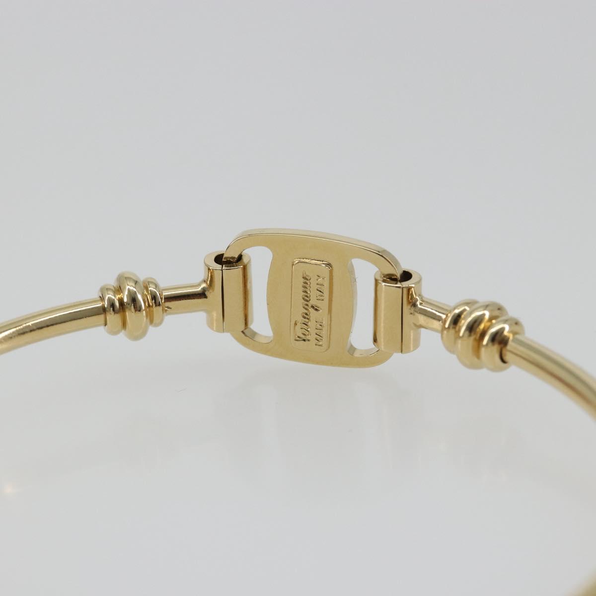 Salvatore Ferragamo Vala Bracelet metal Gold Auth BA13850V
