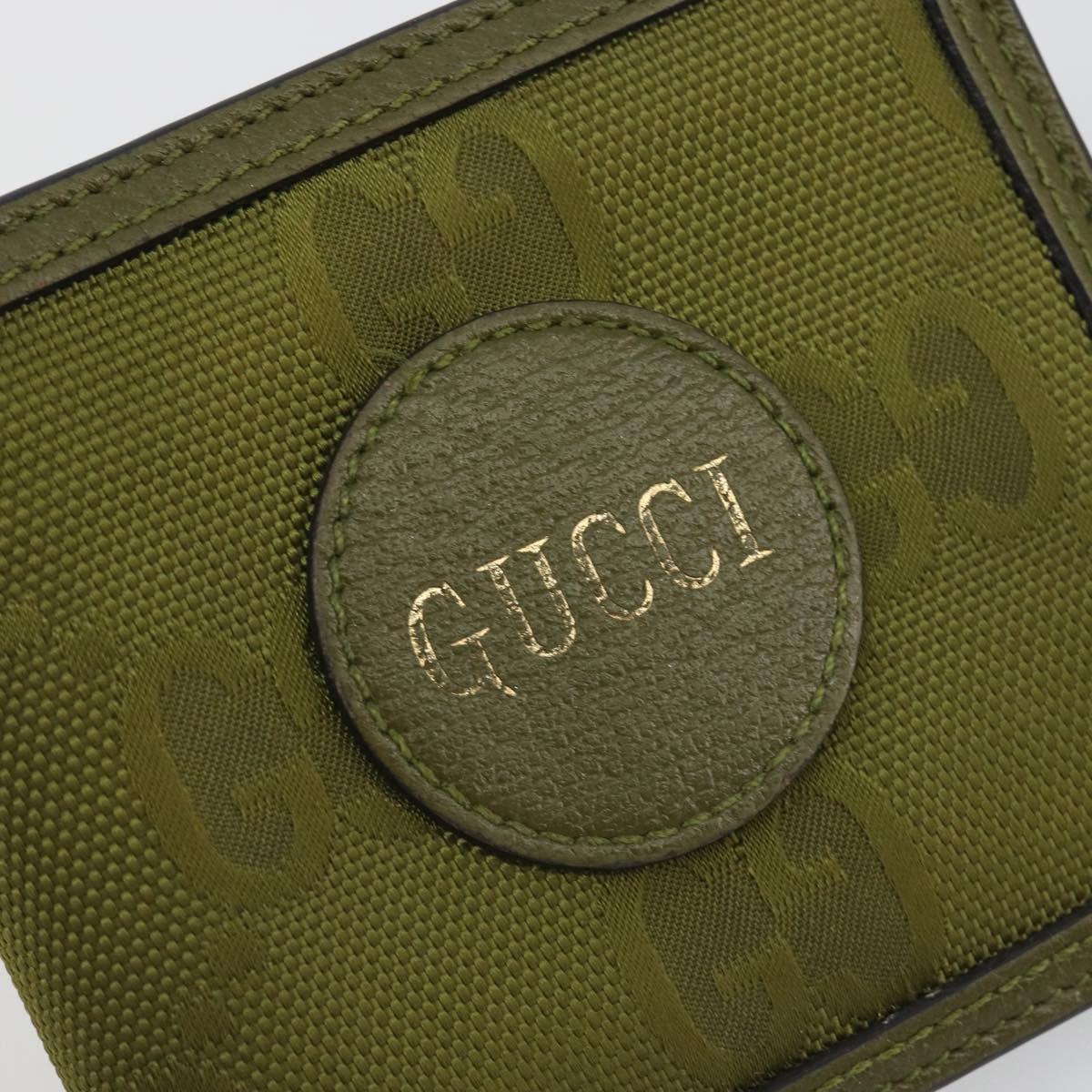 GUCCI GG Canvas Off The Grid Wallet Khaki 625574 Auth BA13855