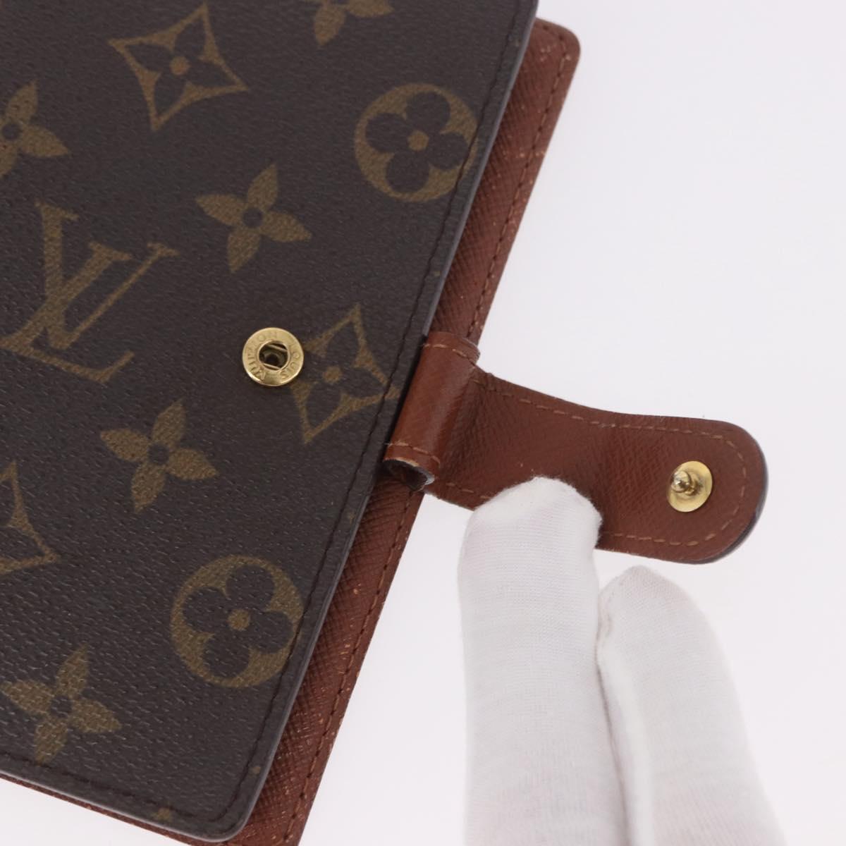 LOUIS VUITTON Monogram Agenda PM Day Planner Cover R20005 LV Auth BA13856