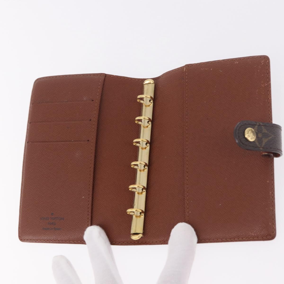 LOUIS VUITTON Monogram Agenda PM Day Planner Cover R20005 LV Auth BA13856