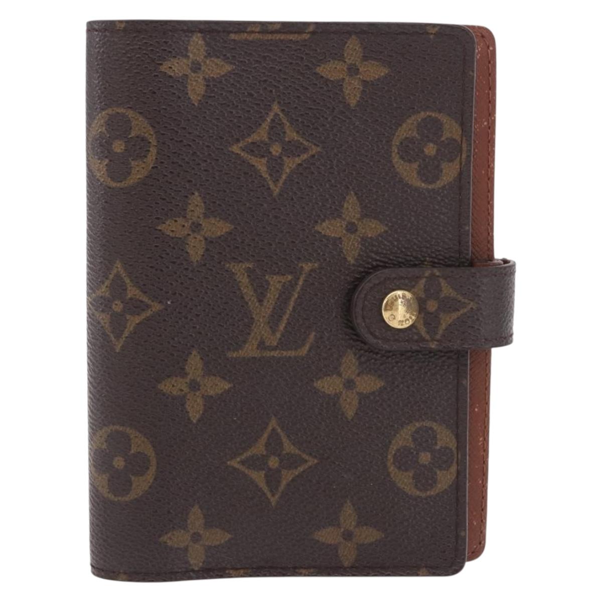 LOUIS VUITTON Monogram Agenda PM Day Planner Cover R20005 LV Auth BA13856