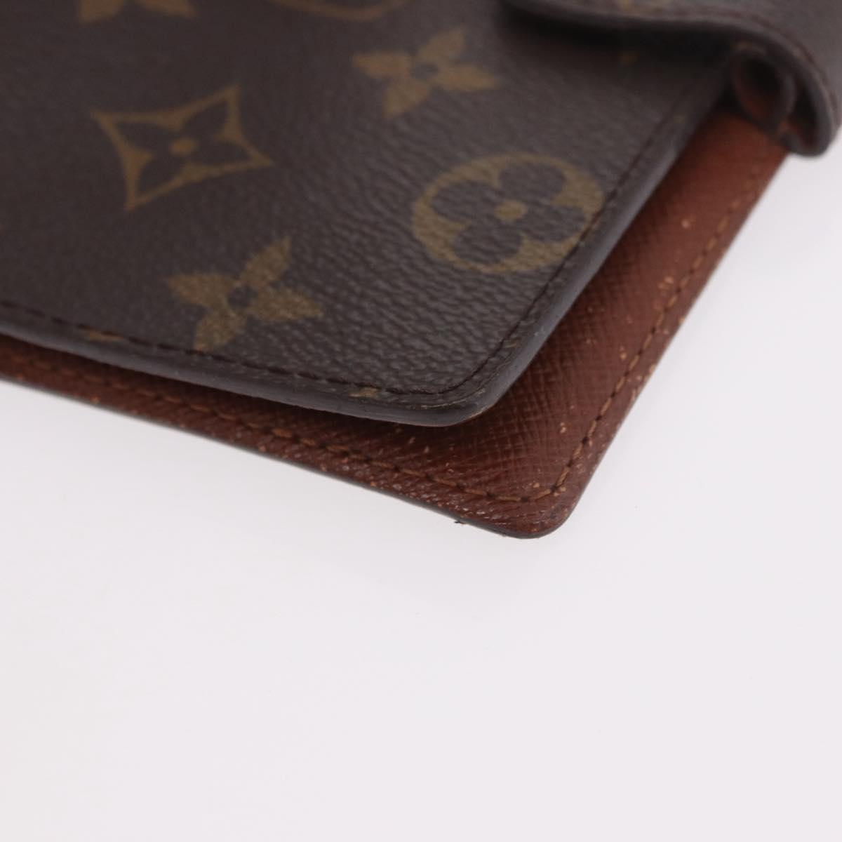 LOUIS VUITTON Monogram Agenda PM Day Planner Cover R20005 LV Auth BA13856