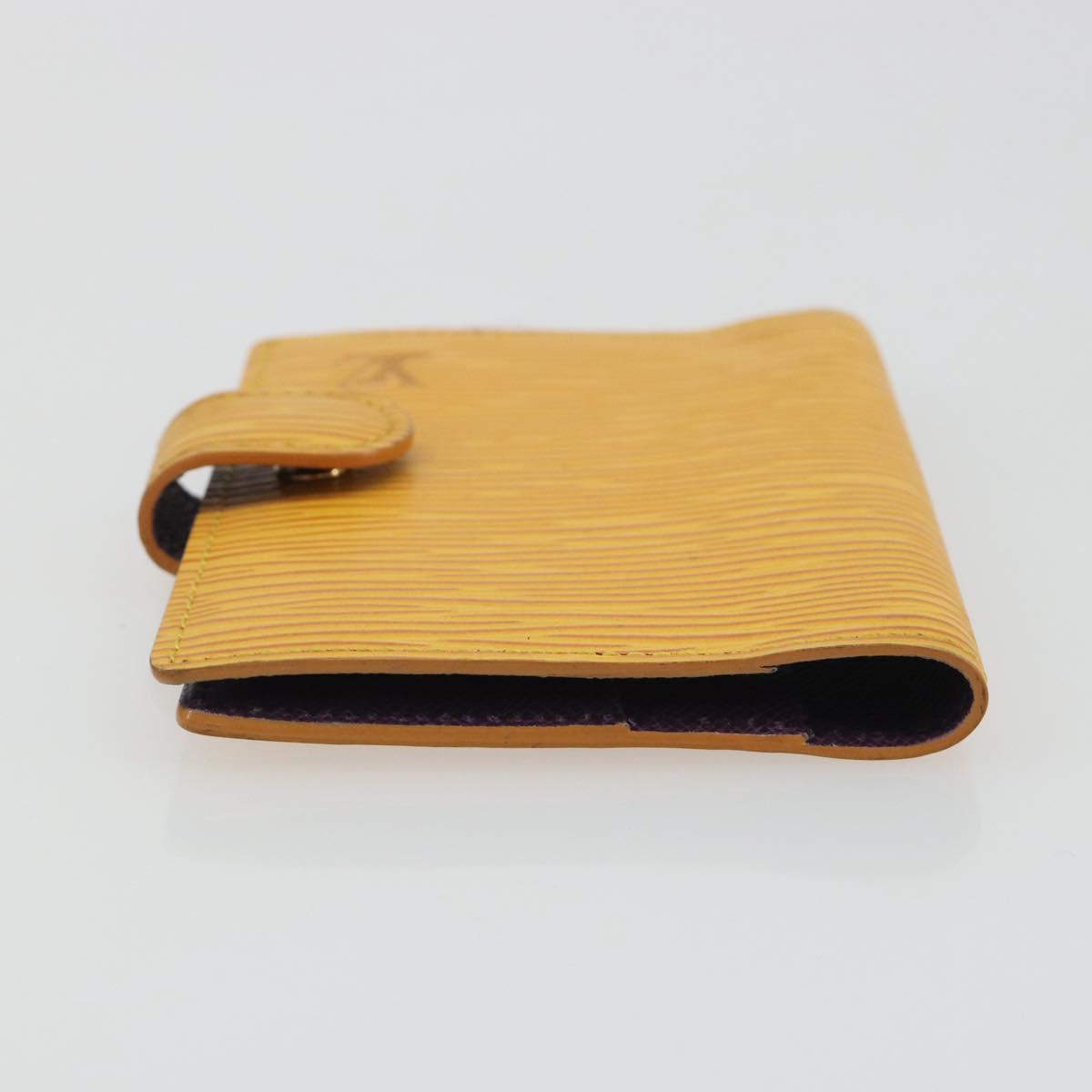 LOUIS VUITTON Epi Agenda Mini Planner Cover Tassili Yellow R20059 Auth BA13859V
