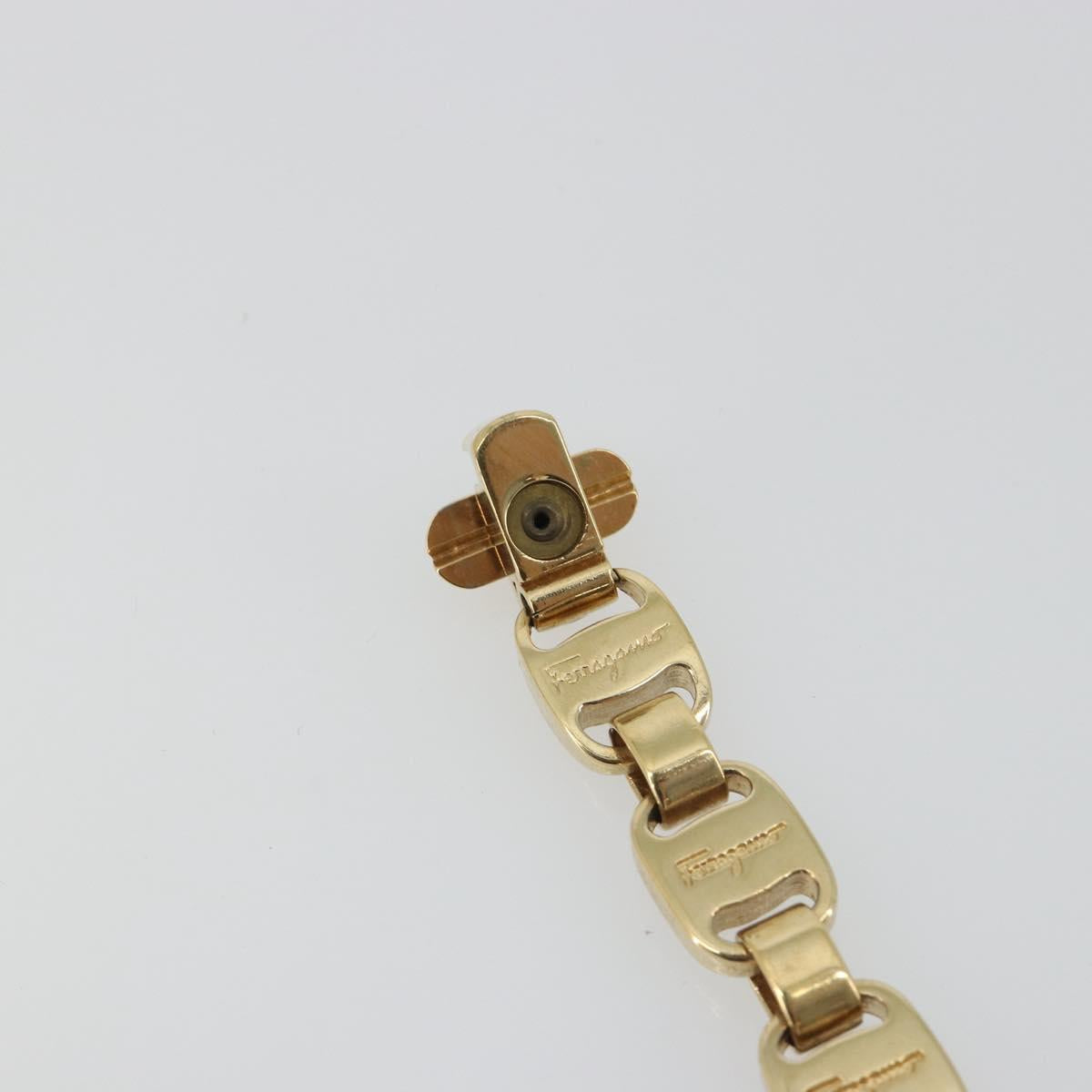 Salvatore Ferragamo Vala Bracelet metal Gold Auth BA13863A