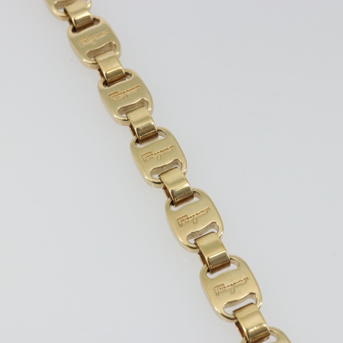 Salvatore Ferragamo Vala Bracelet metal Gold Auth BA13863A
