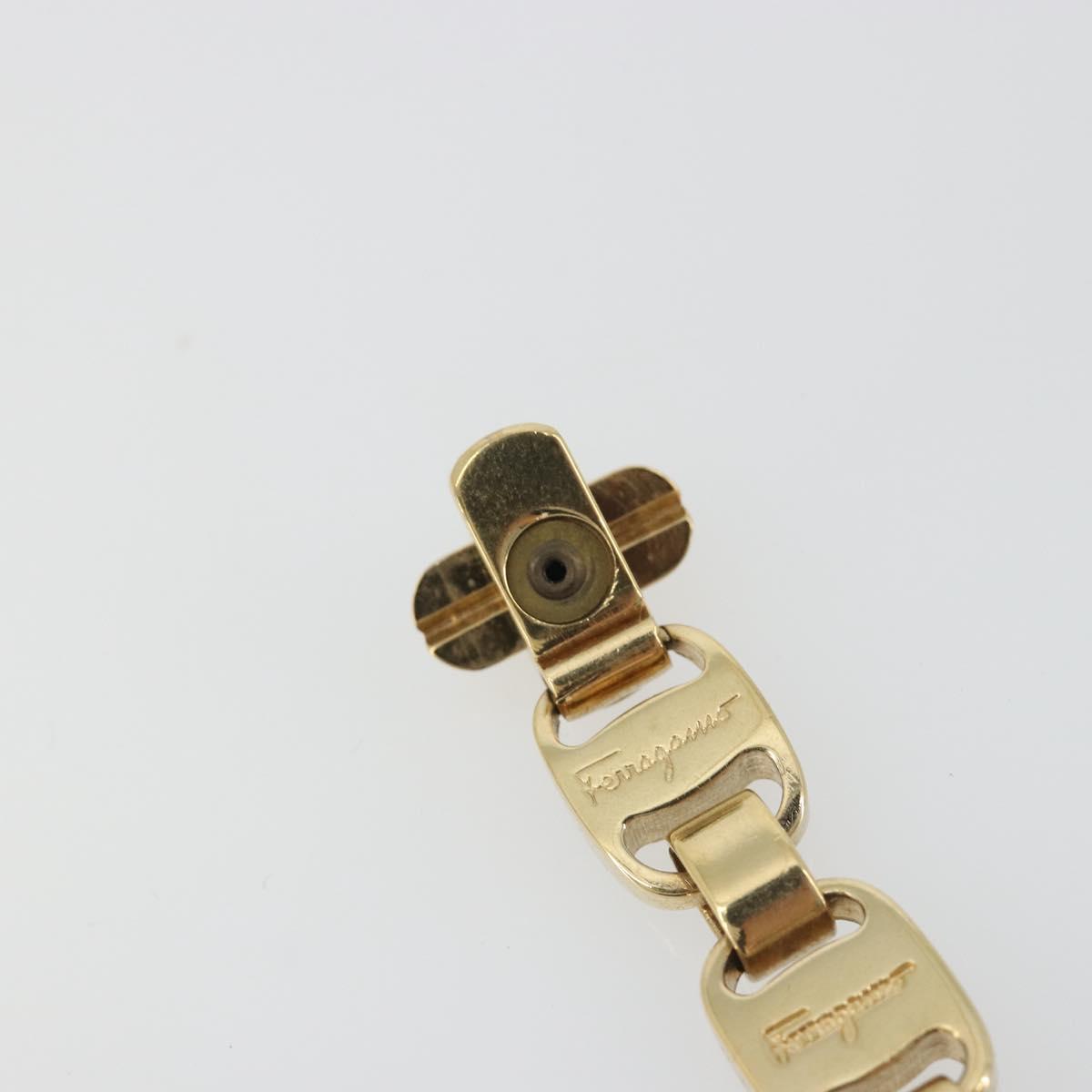 Salvatore Ferragamo Vala Bracelet metal Gold Auth BA13863A