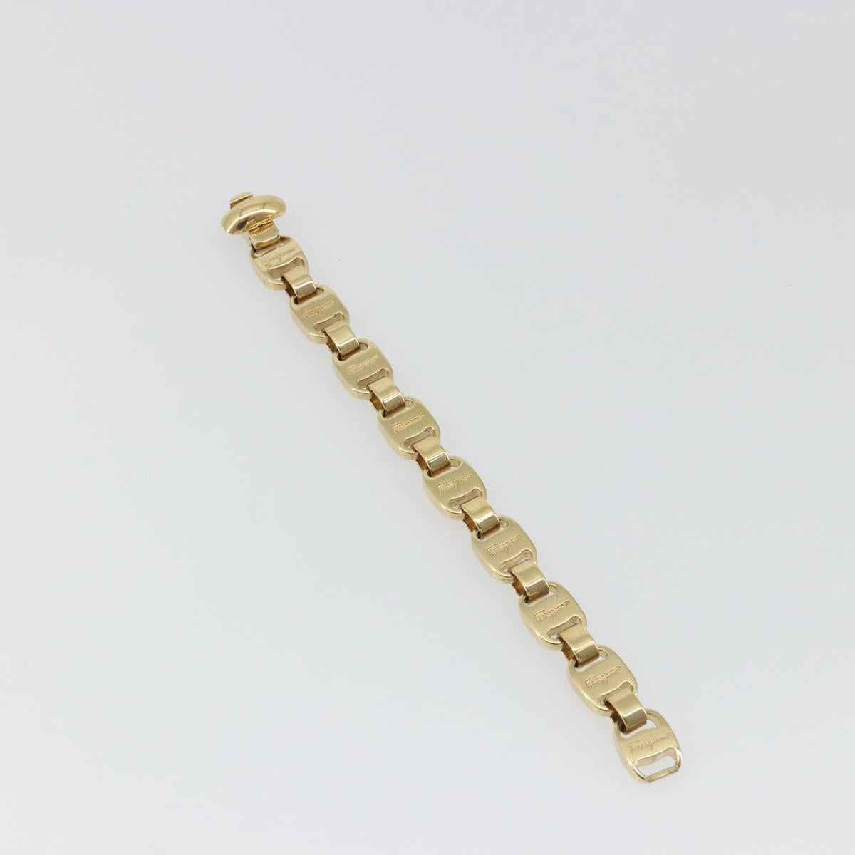 Salvatore Ferragamo Vala Bracelet metal Gold Auth BA13863A