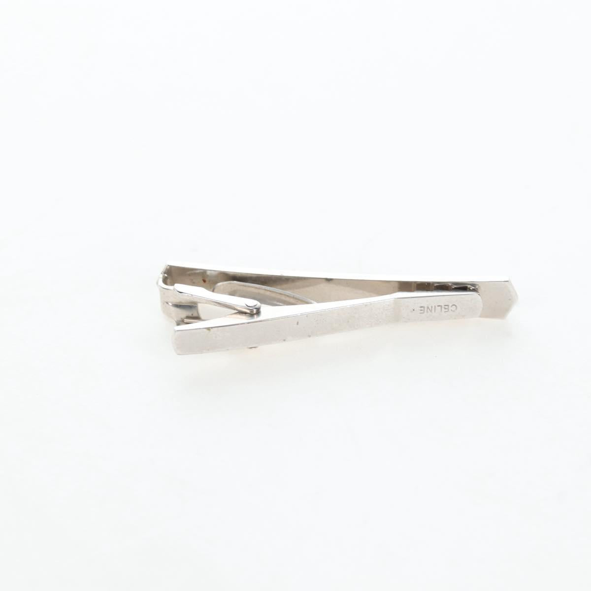 CELINE Nek Tie Pin Cuffs metal 12 Set Gold Tone Auth BA13870