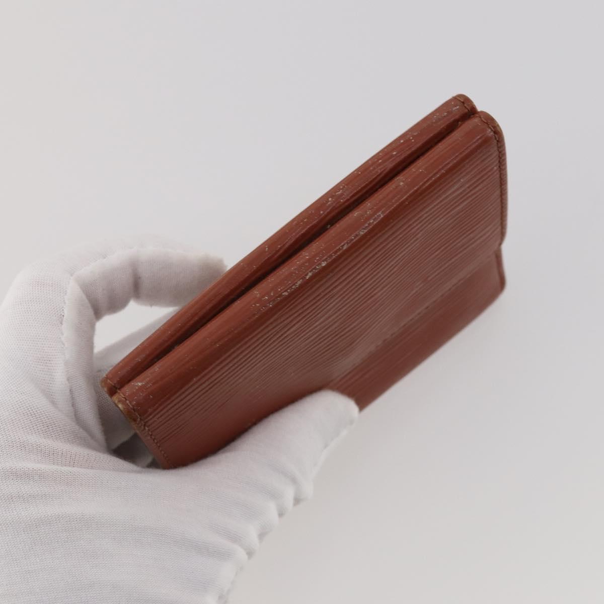 LOUIS VUITTON Monogram Vernis Epi Wallet 5 Set Red Beige Brown LV Auth BA13875