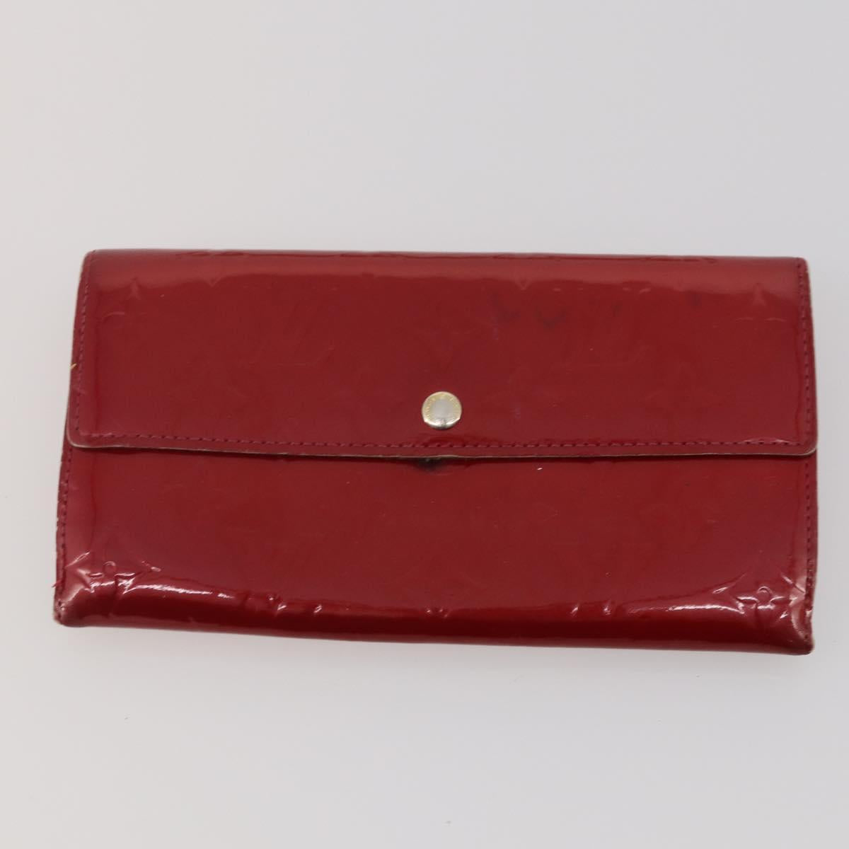 LOUIS VUITTON Monogram Vernis Epi Wallet 5 Set Red Beige Brown LV Auth BA13875