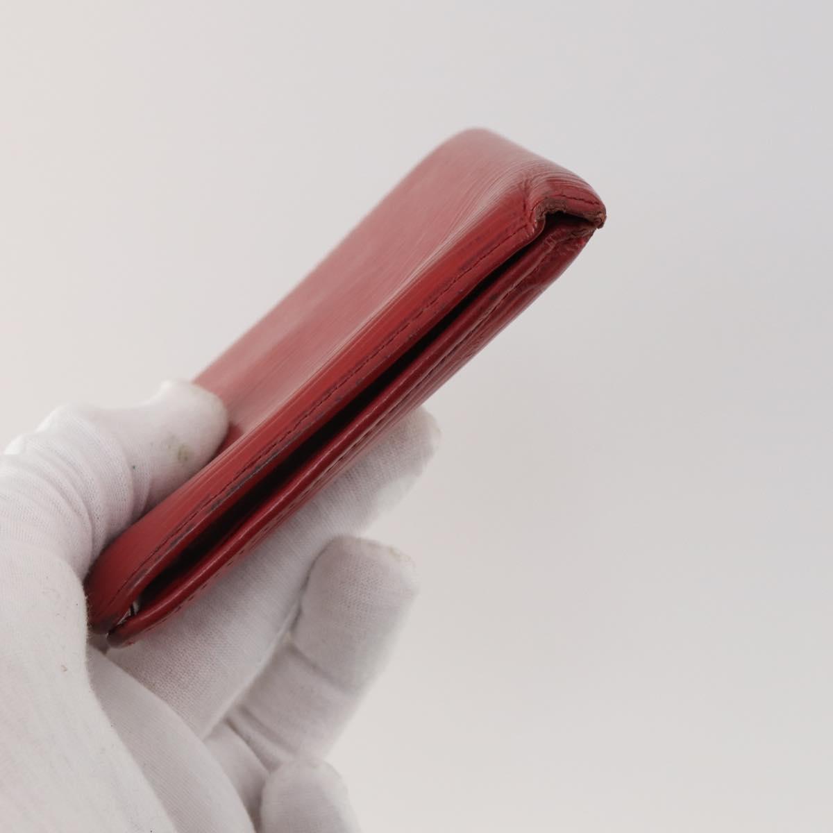 LOUIS VUITTON Monogram Vernis Epi Wallet 5 Set Red Beige Brown LV Auth BA13875