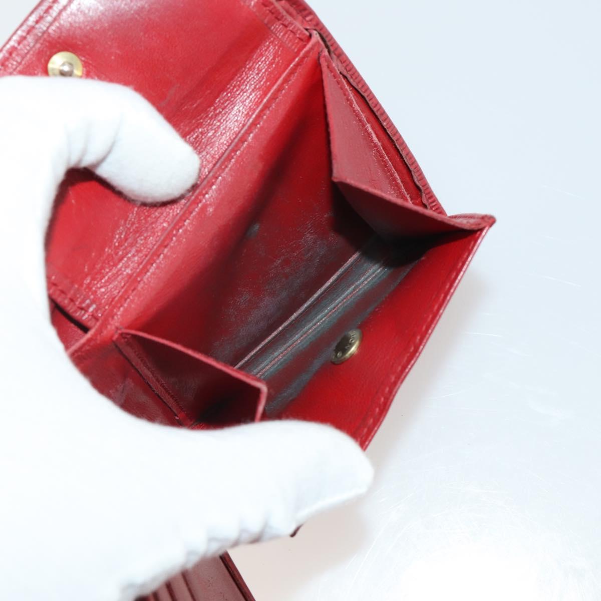 LOUIS VUITTON Monogram Vernis Epi Wallet 5 Set Red Beige Brown LV Auth BA13875
