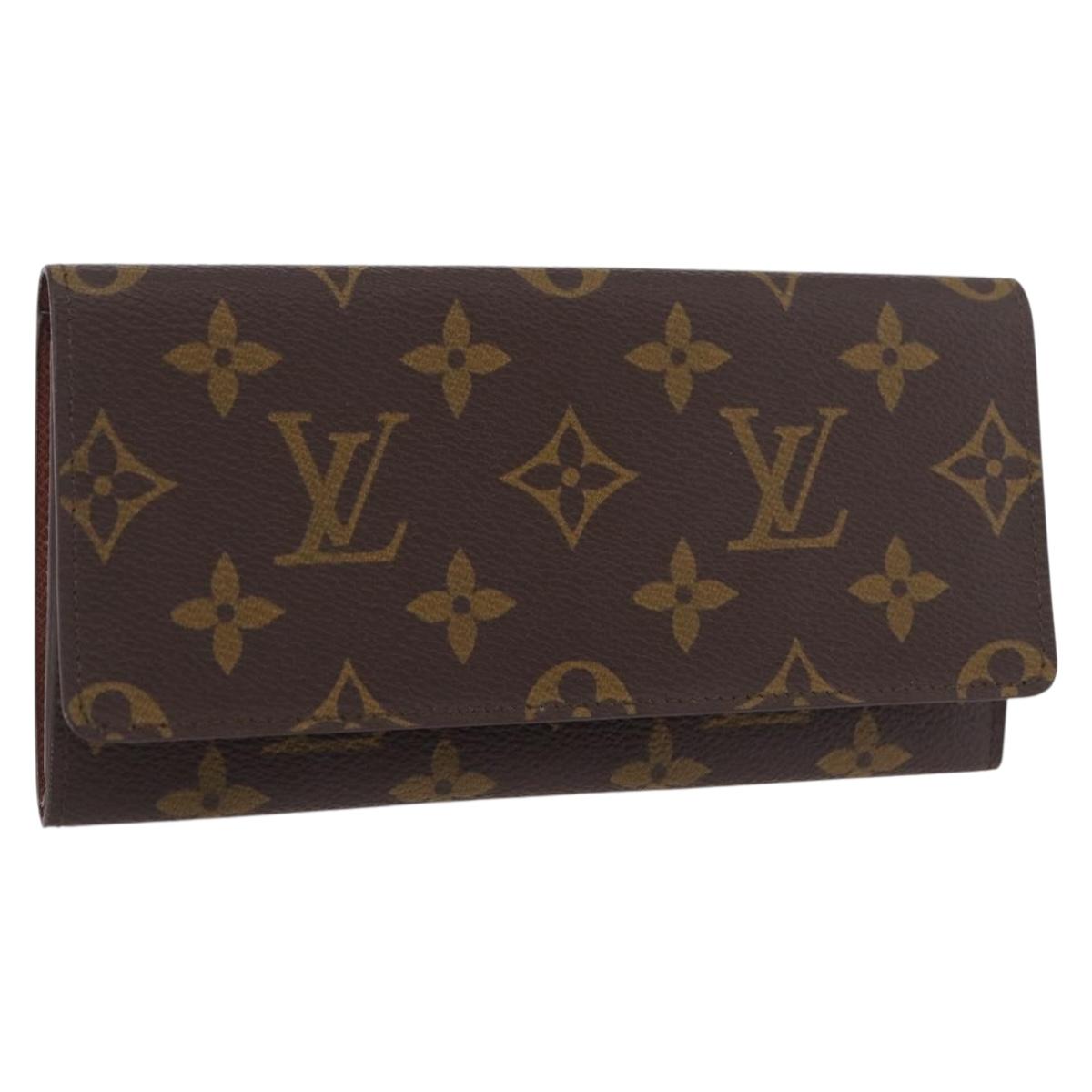 LOUIS VUITTON Monogram Porte En 3 Cartes Credit Wallet M61818 LV Auth BA13876V