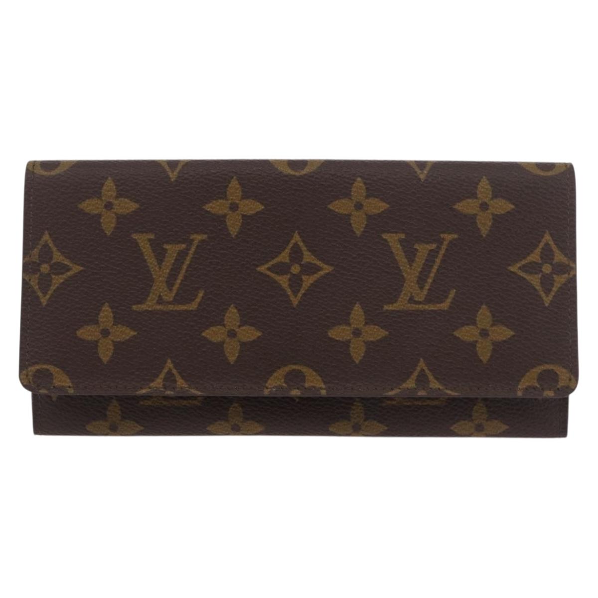 LOUIS VUITTON Monogram Porte En 3 Cartes Credit Wallet M61818 LV Auth BA13876V