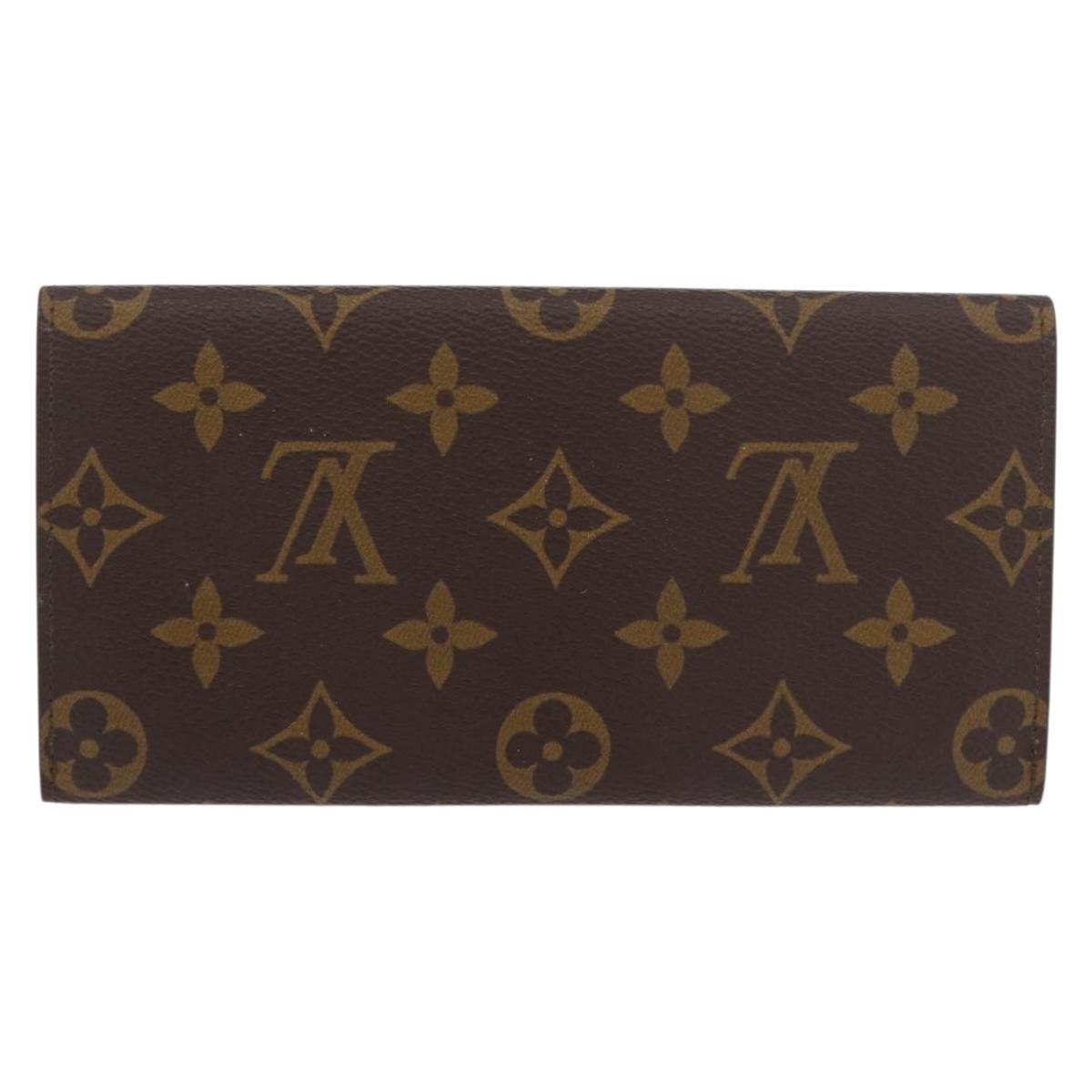 LOUIS VUITTON Monogram Porte En 3 Cartes Credit Wallet M61818 LV Auth BA13876V