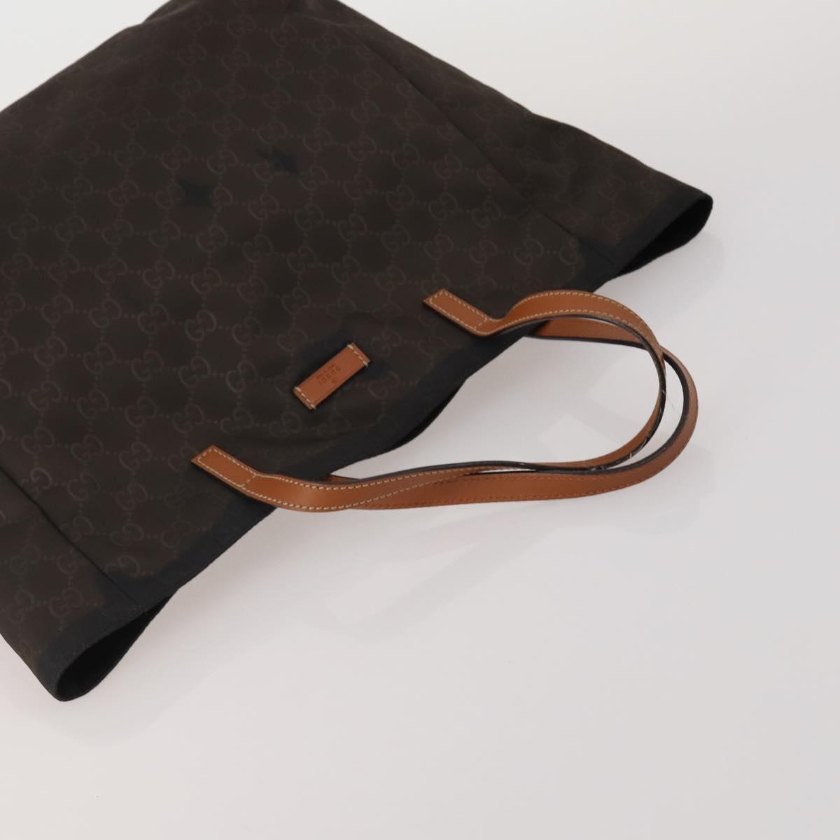 GUCCI GG Supreme Shoulder Bag PVC Nylon 4 Set Black Beige Auth BA13882