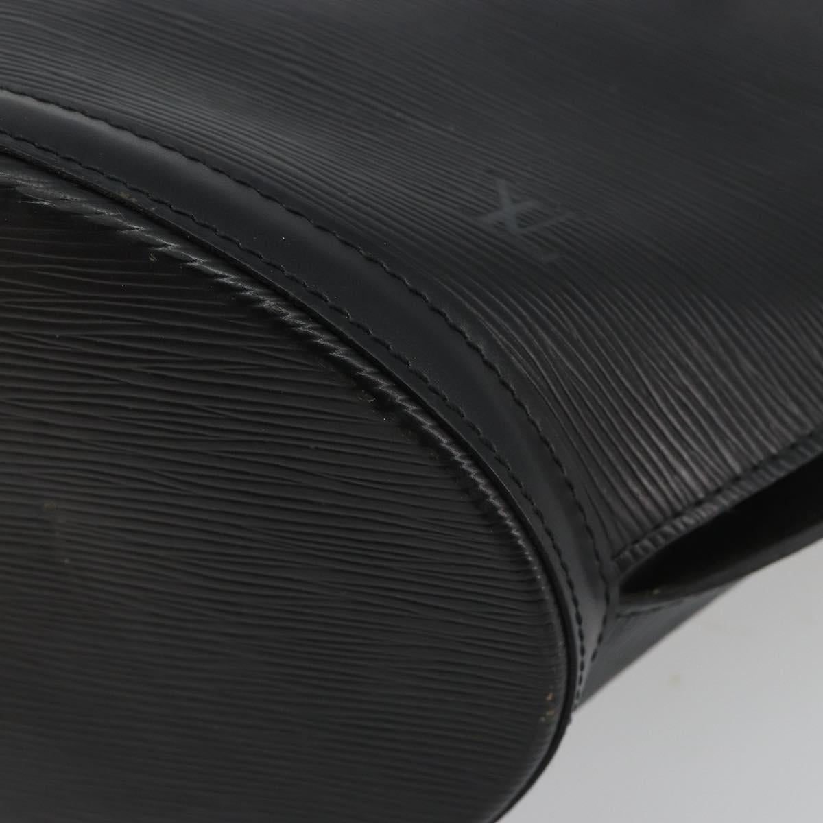 LOUIS VUITTON Epi Saint Jacques Shopping Shoulder Bag Black M52262 Auth BA13885