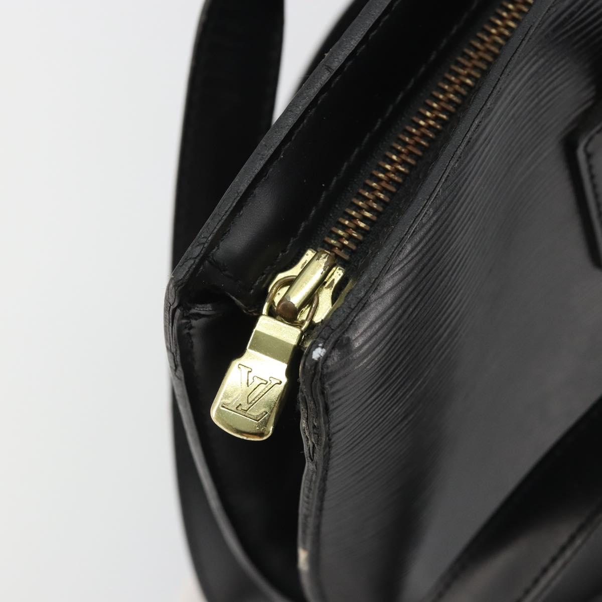 LOUIS VUITTON Epi Saint Jacques Shopping Shoulder Bag Black M52262 Auth BA13885