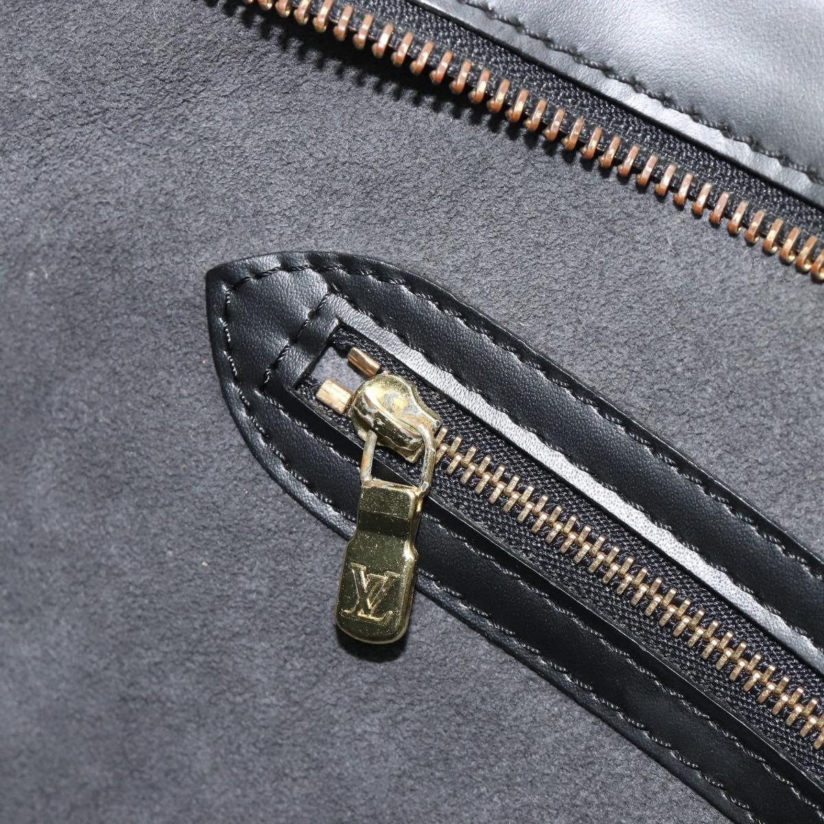 LOUIS VUITTON Epi Saint Jacques Shopping Shoulder Bag Black M52262 Auth BA13885