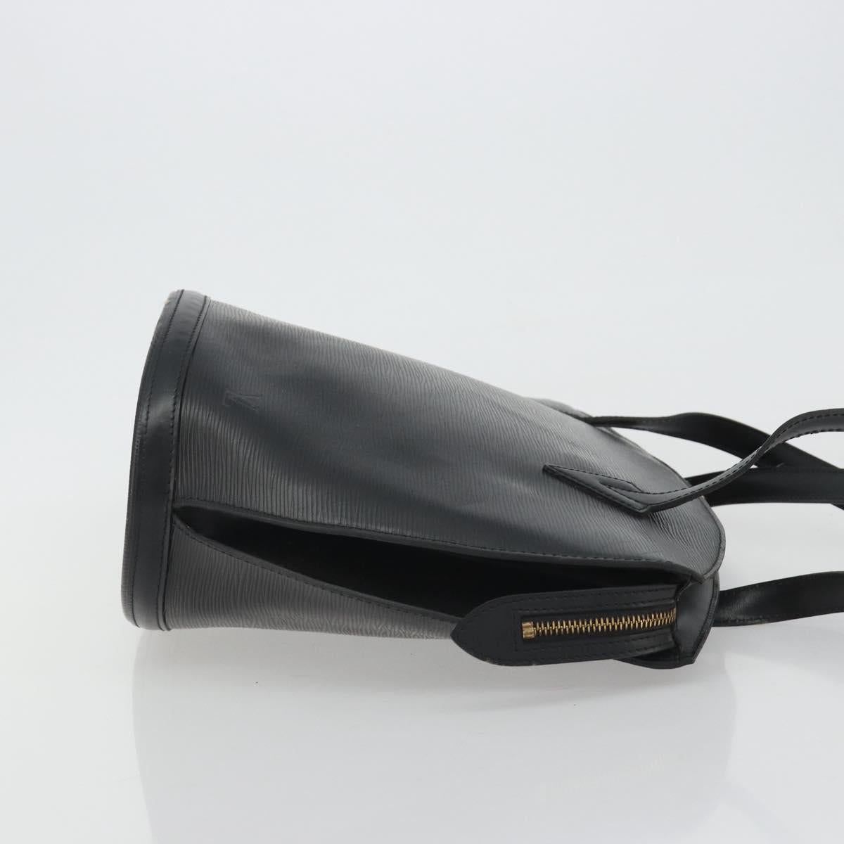 LOUIS VUITTON Epi Saint Jacques Shopping Shoulder Bag Black M52262 Auth BA13885
