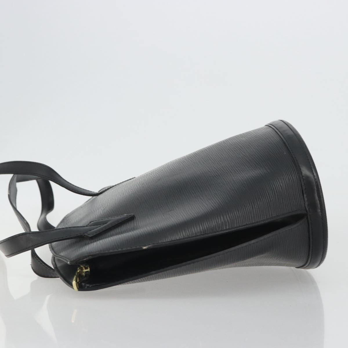 LOUIS VUITTON Epi Saint Jacques Shopping Shoulder Bag Black M52262 Auth BA13885