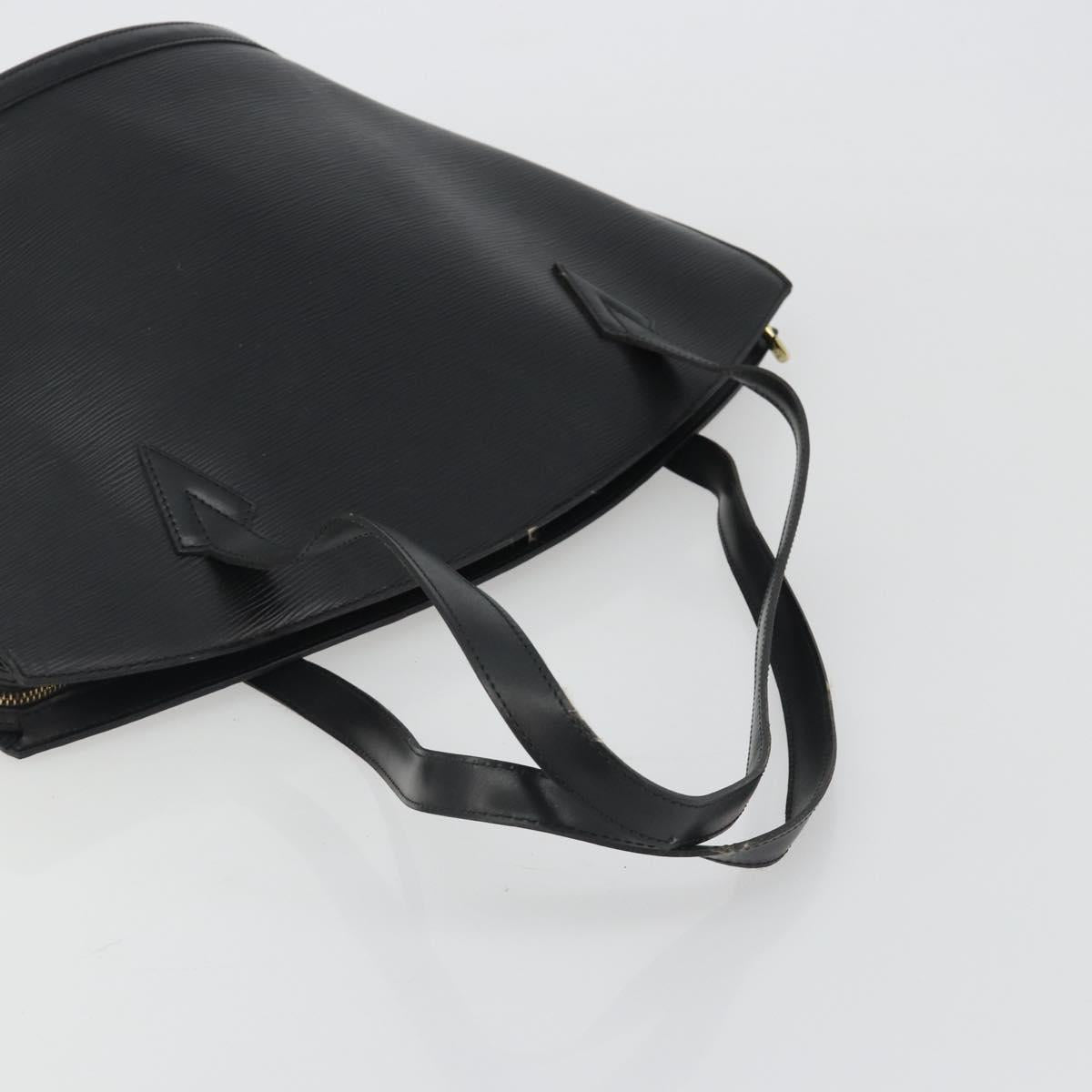 LOUIS VUITTON Epi Saint Jacques Shopping Shoulder Bag Black M52262 Auth BA13885