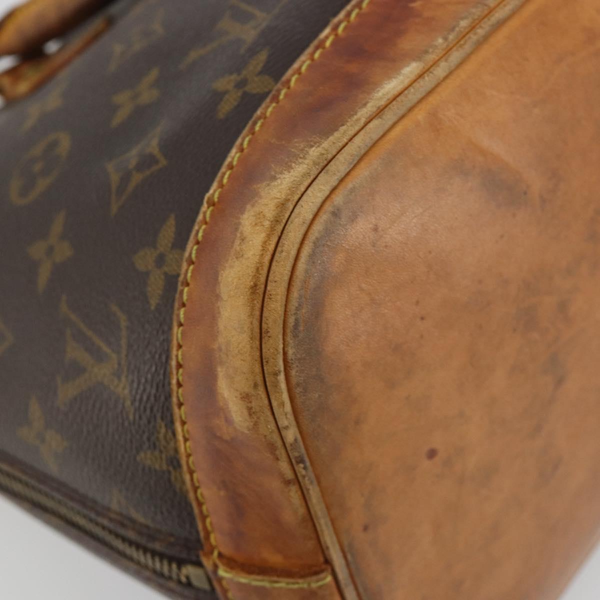 LOUIS VUITTON Monogram Alma Hand Bag M51130 LV Auth BA13886