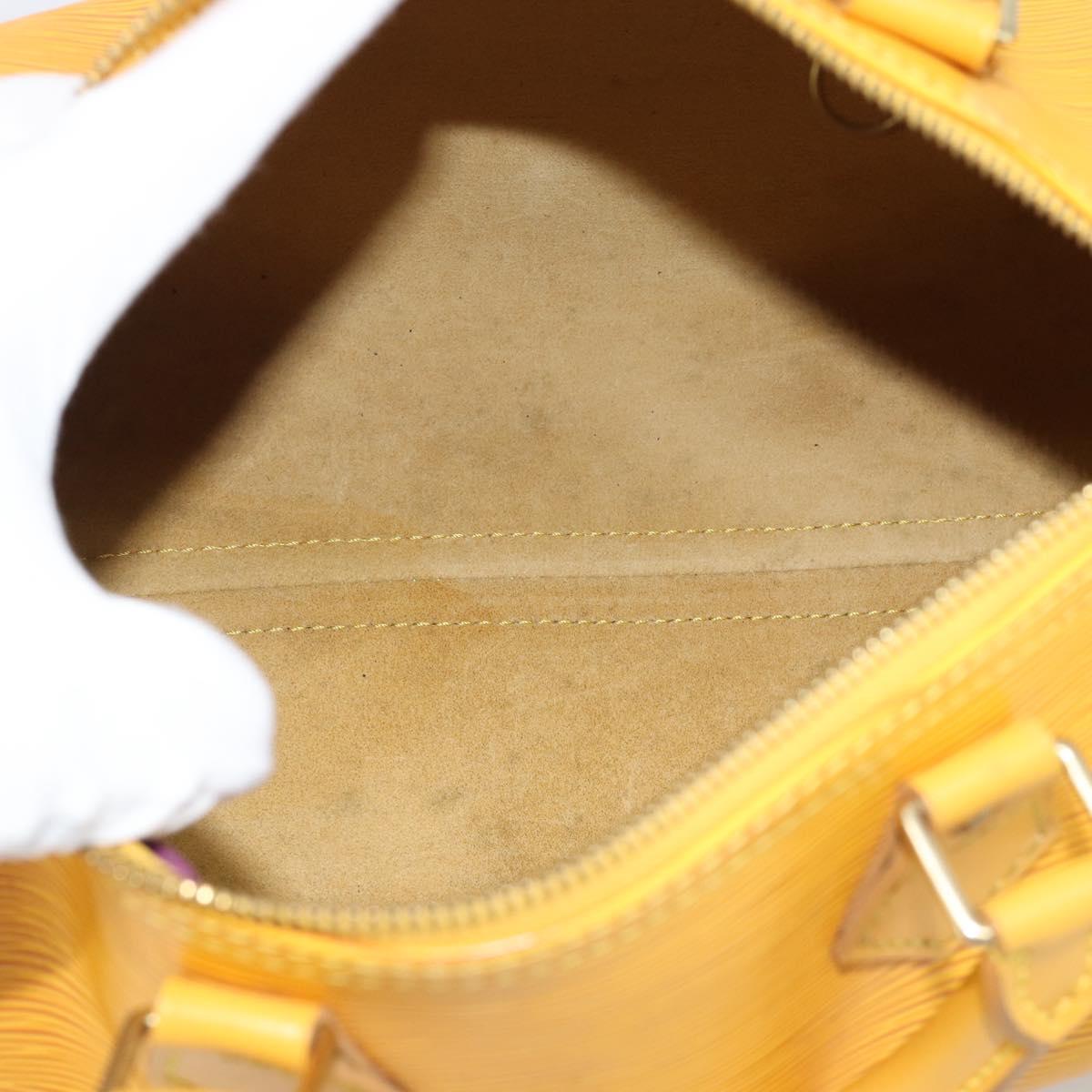 LOUIS VUITTON Epi Speedy 25 Hand Bag Tassili Yellow M43019 LV Auth BA13890A