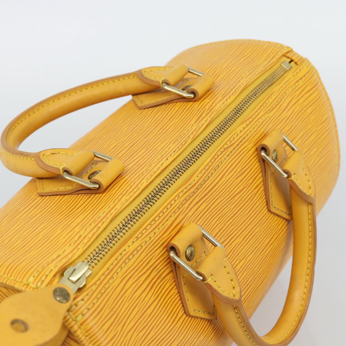 LOUIS VUITTON Epi Speedy 25 Hand Bag Tassili Yellow M43019 LV Auth BA13890A