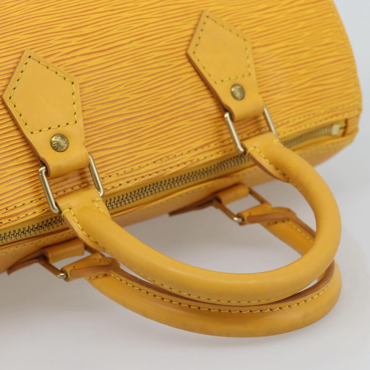 LOUIS VUITTON Epi Speedy 25 Hand Bag Tassili Yellow M43019 LV Auth BA13890A