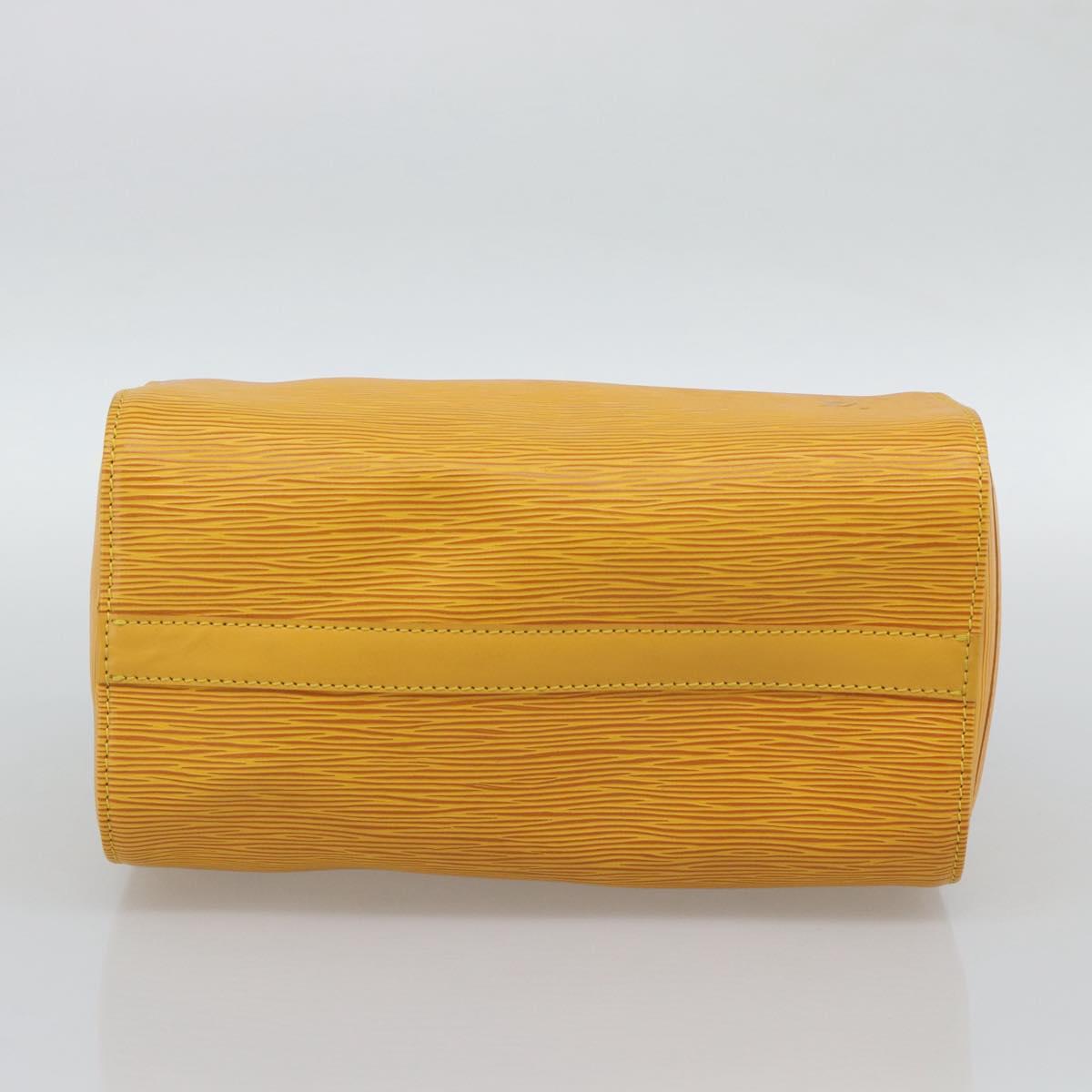 LOUIS VUITTON Epi Speedy 25 Hand Bag Tassili Yellow M43019 LV Auth BA13890A
