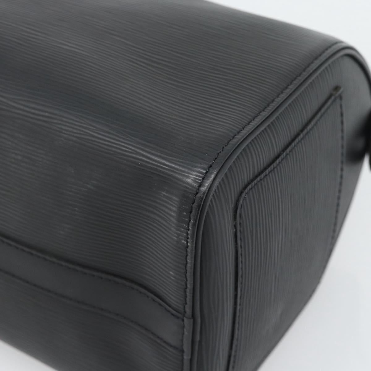 LOUIS VUITTON Epi Speedy 30 Hand Bag Noir Black M43002 LV Auth BA13894A