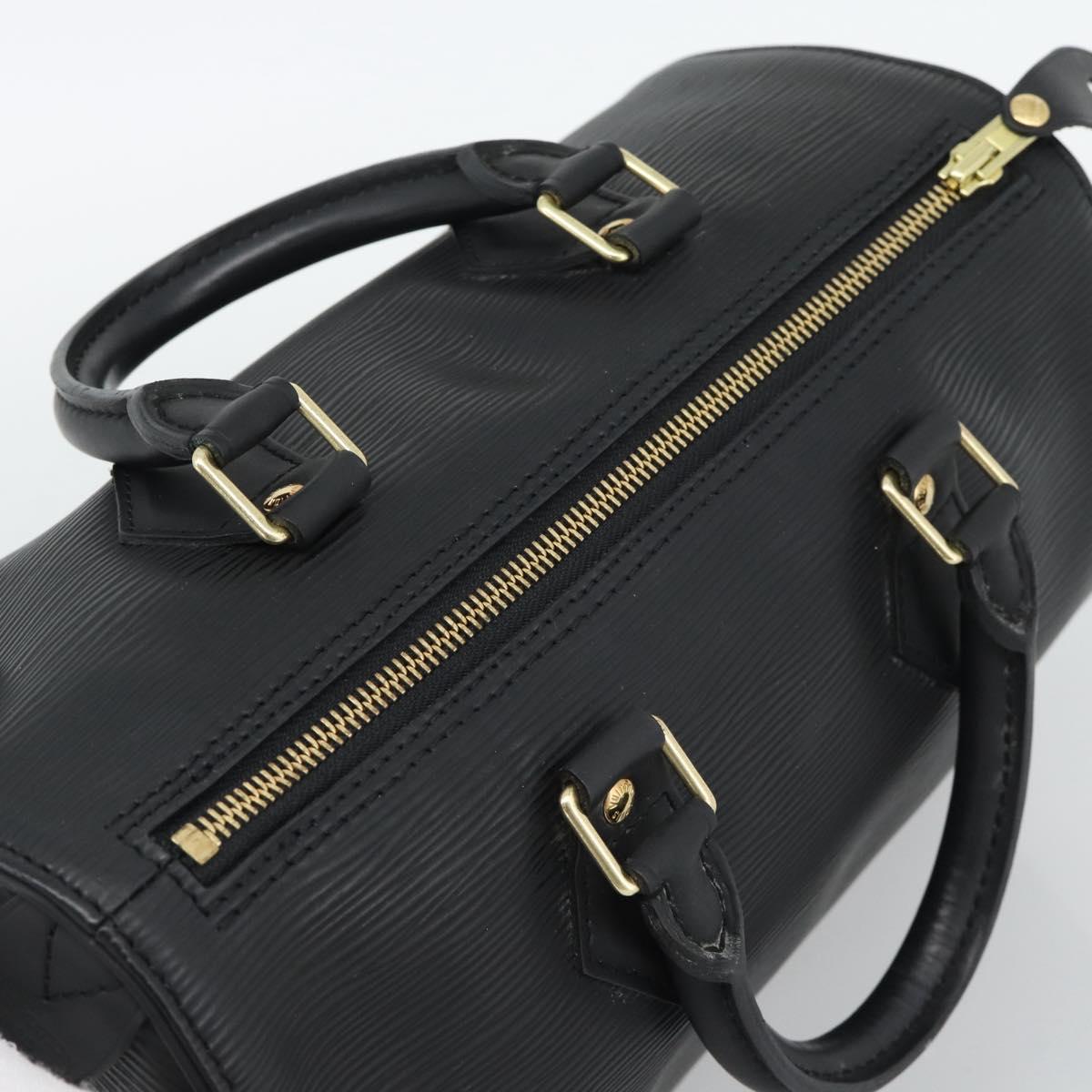 LOUIS VUITTON Epi Speedy 30 Hand Bag Noir Black M43002 LV Auth BA13894A