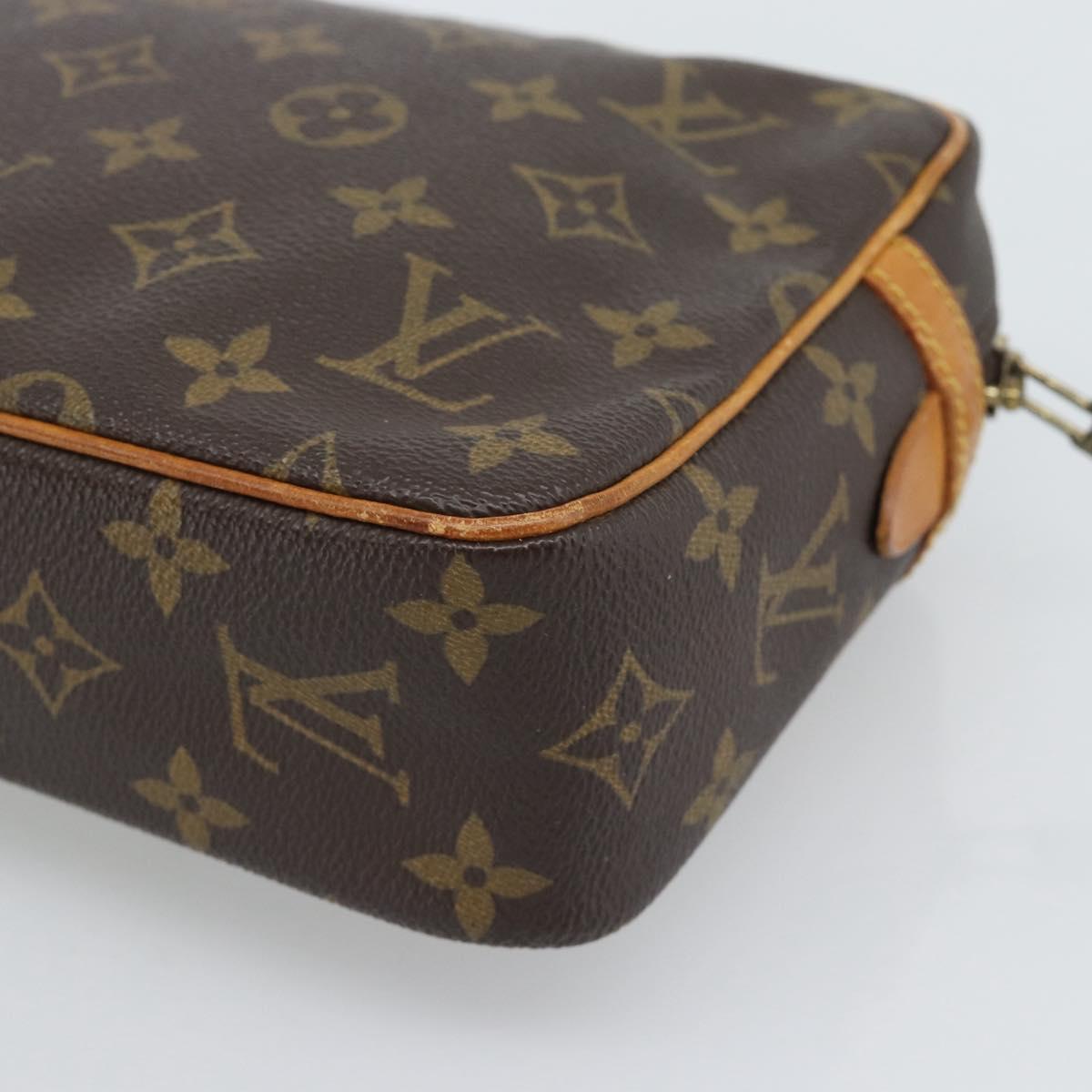 LOUIS VUITTON Monogram Compiegne 23 Clutch Bag M51847 LV Auth BA13895